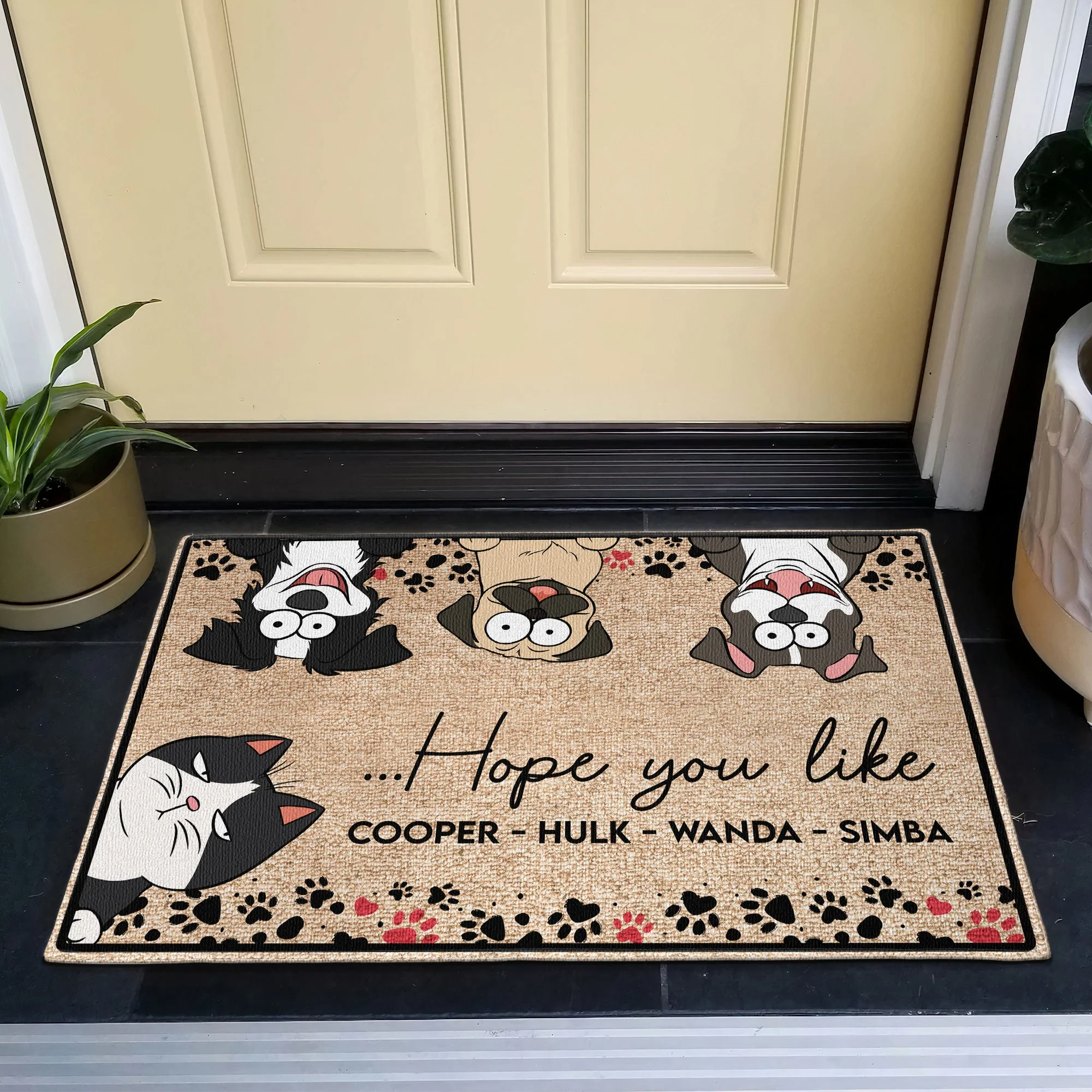 Hope You Like Dogs - Personalized Doormat - Image 6