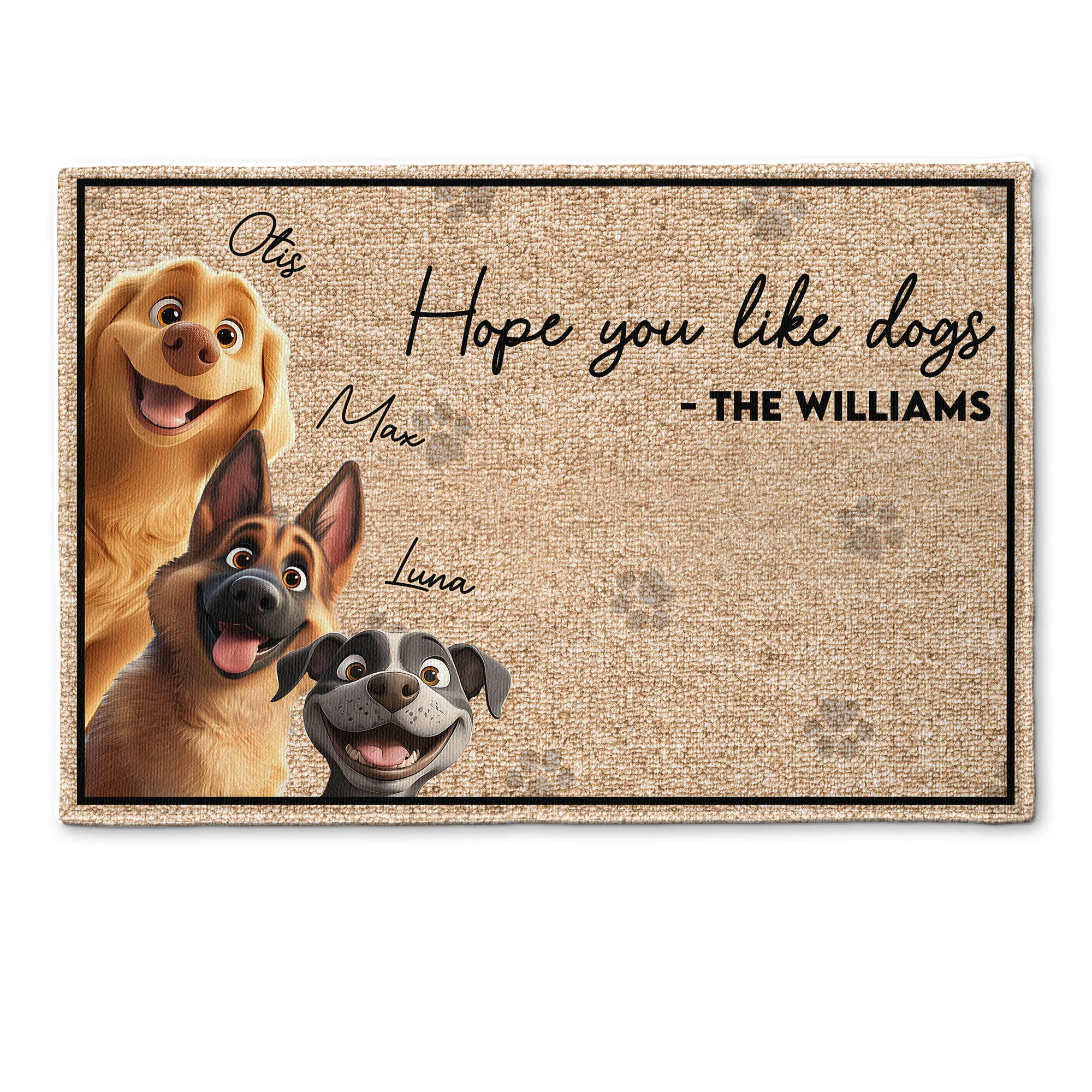 Hope You Like The Dog - Personalized Doormat - Image 2