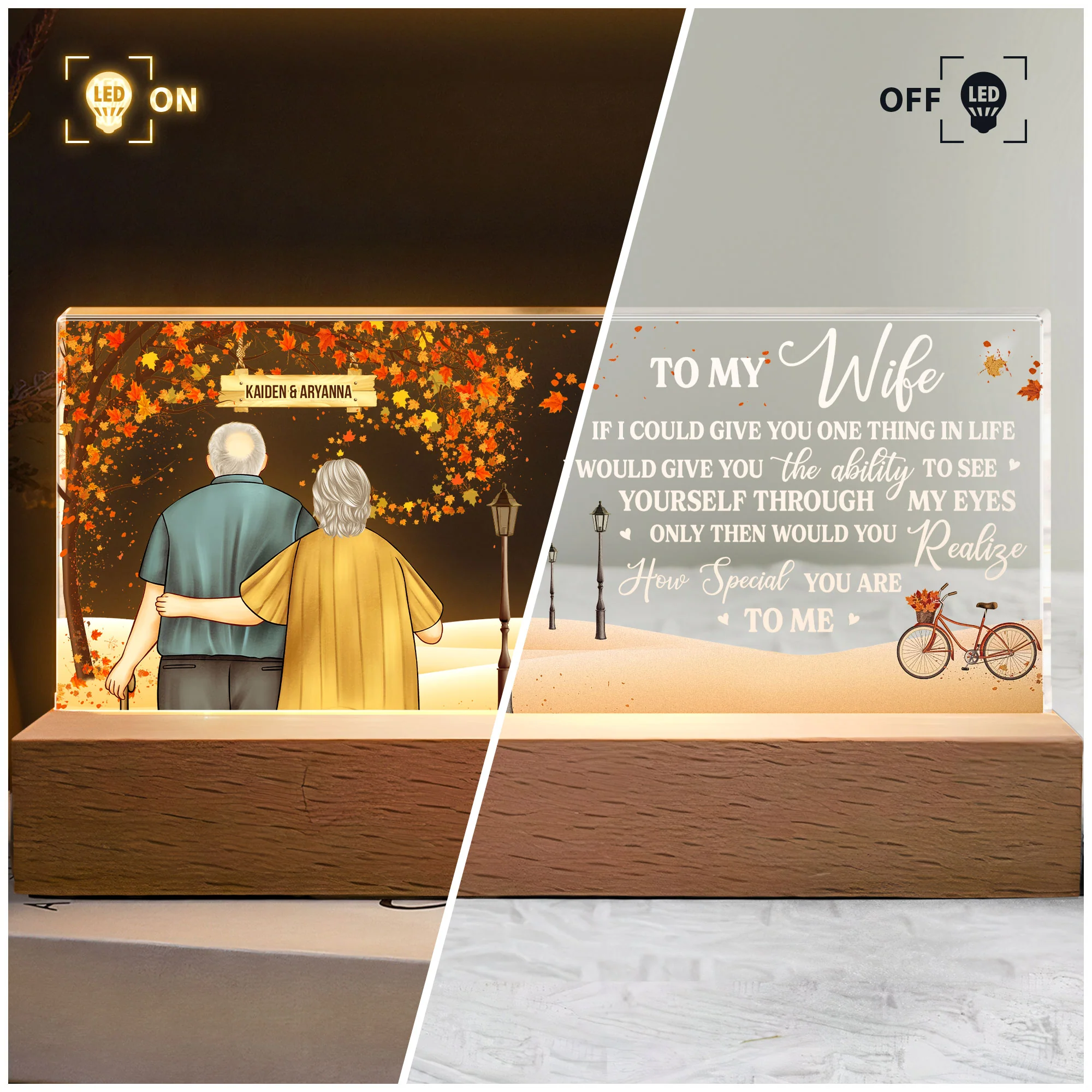 How Special You Are To Me - Personalized LED Night Light - Image 3