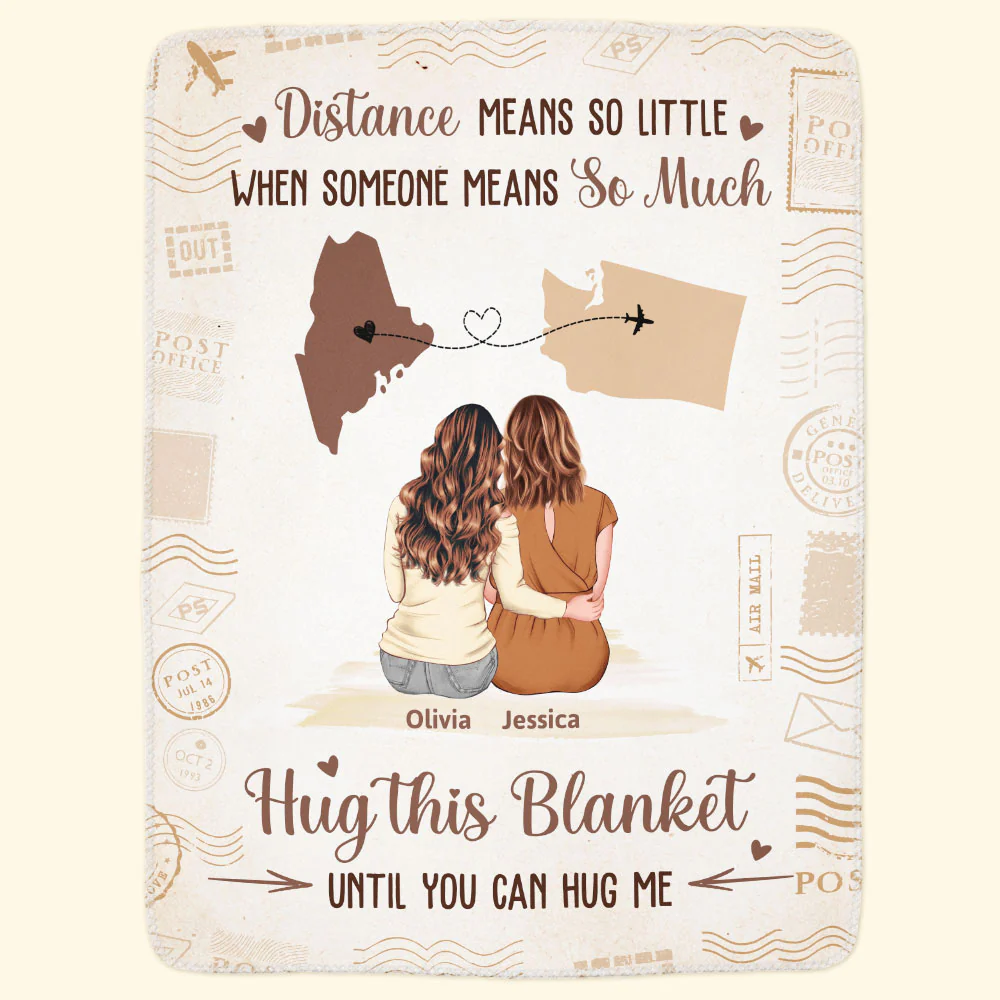 Hug This Blanket Until You Can Hug Me - Long Distance Gifts - Personalized Blanket - Image 7