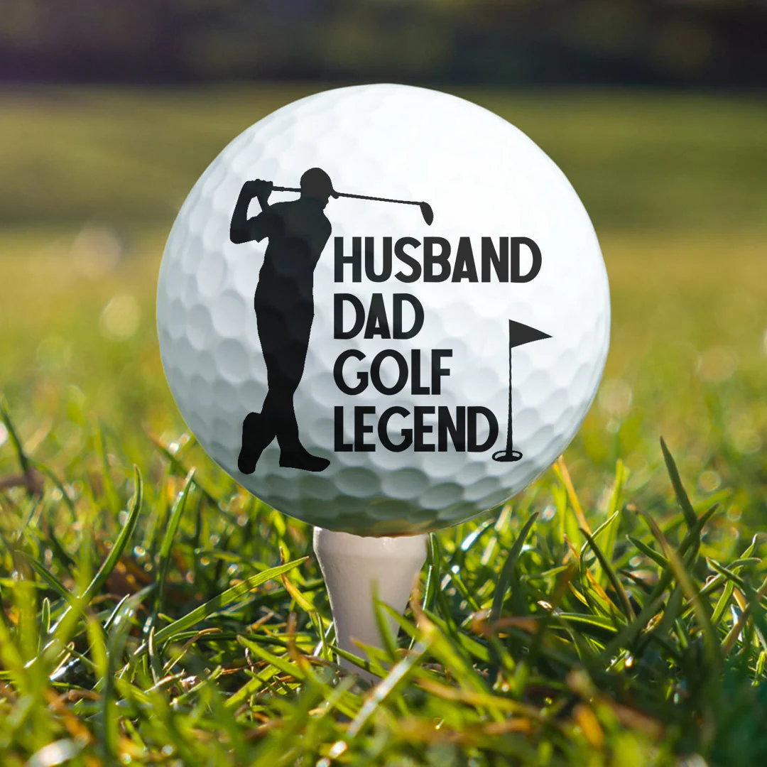 Husband Dad Papa Golf Legend For Golfers - Personalized Golf Ball - Image 4