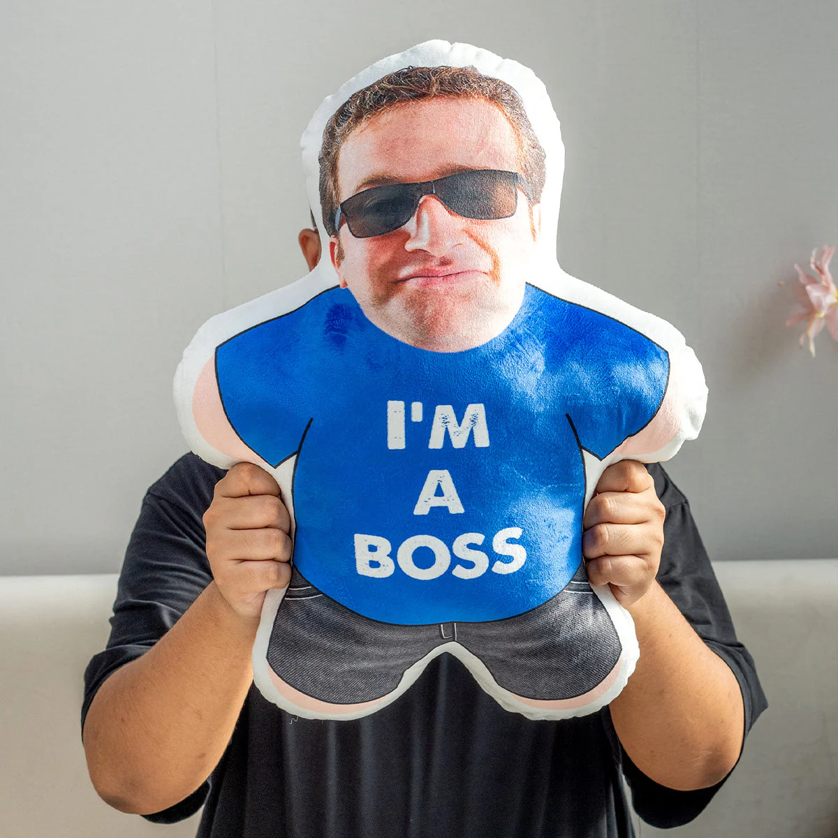 I Am A Boss - Personalized Photo Custom Shaped Pillow - Image 2