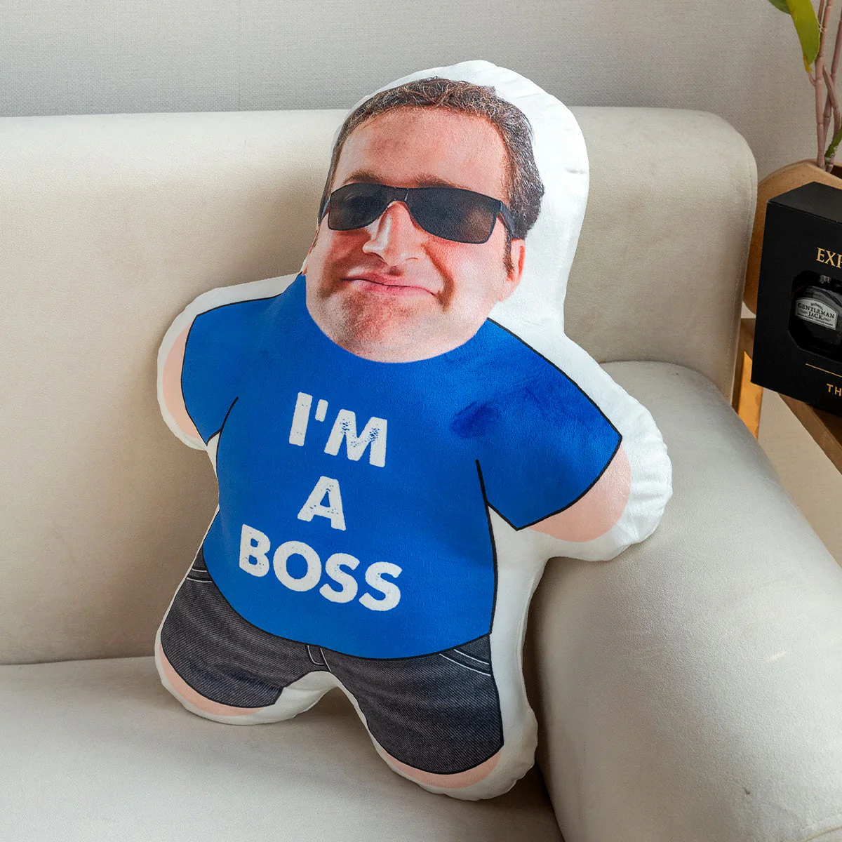 I Am A Boss - Personalized Photo Custom Shaped Pillow - Image 5