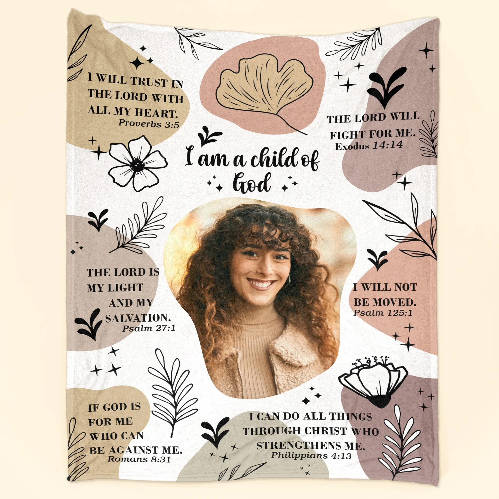 I Am A Child Of God Christian Gift - Personalized Photo Blanket - Image 2