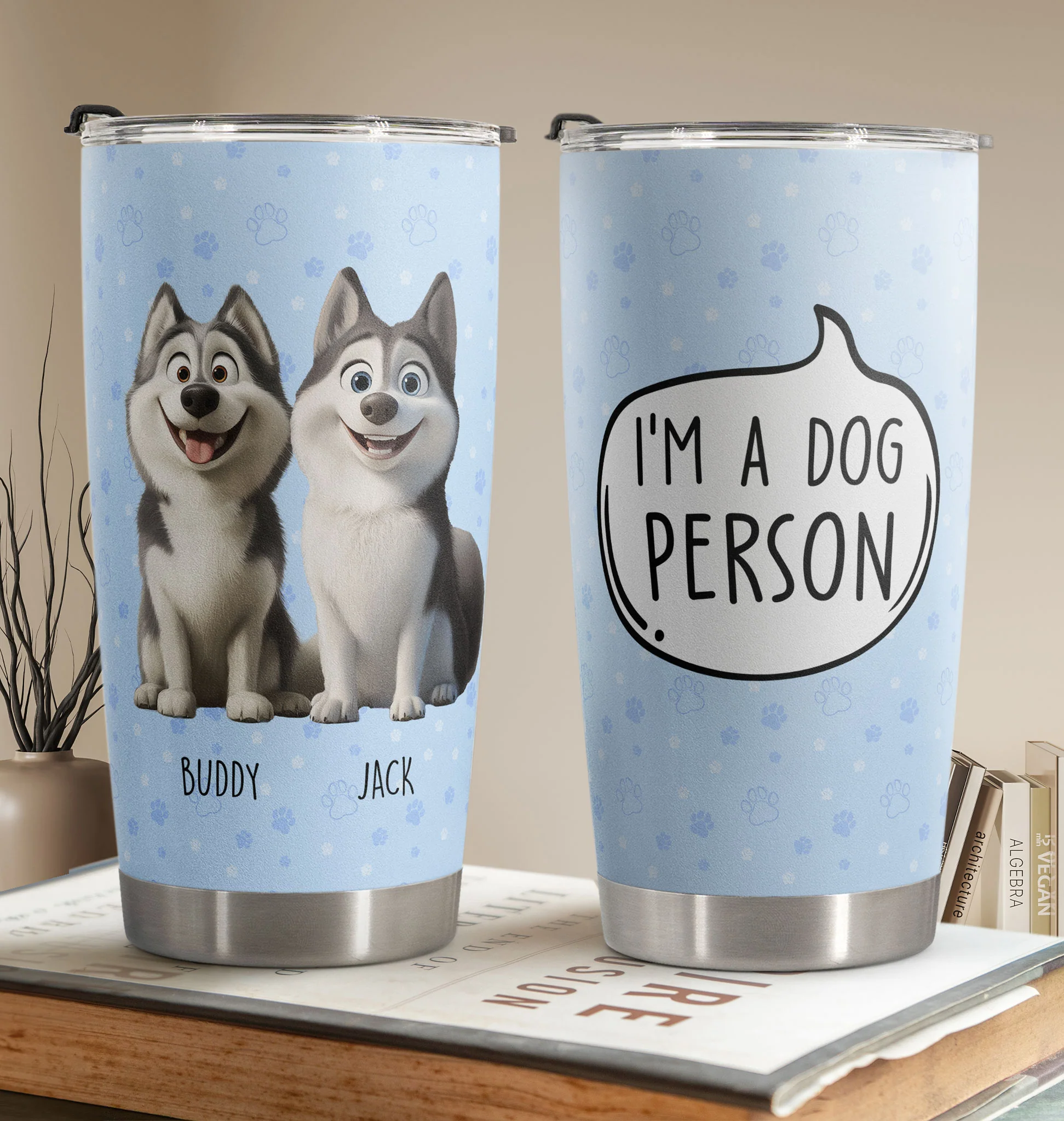 I Am A Dog Person - Personalized Tumbler Cup - Image 3