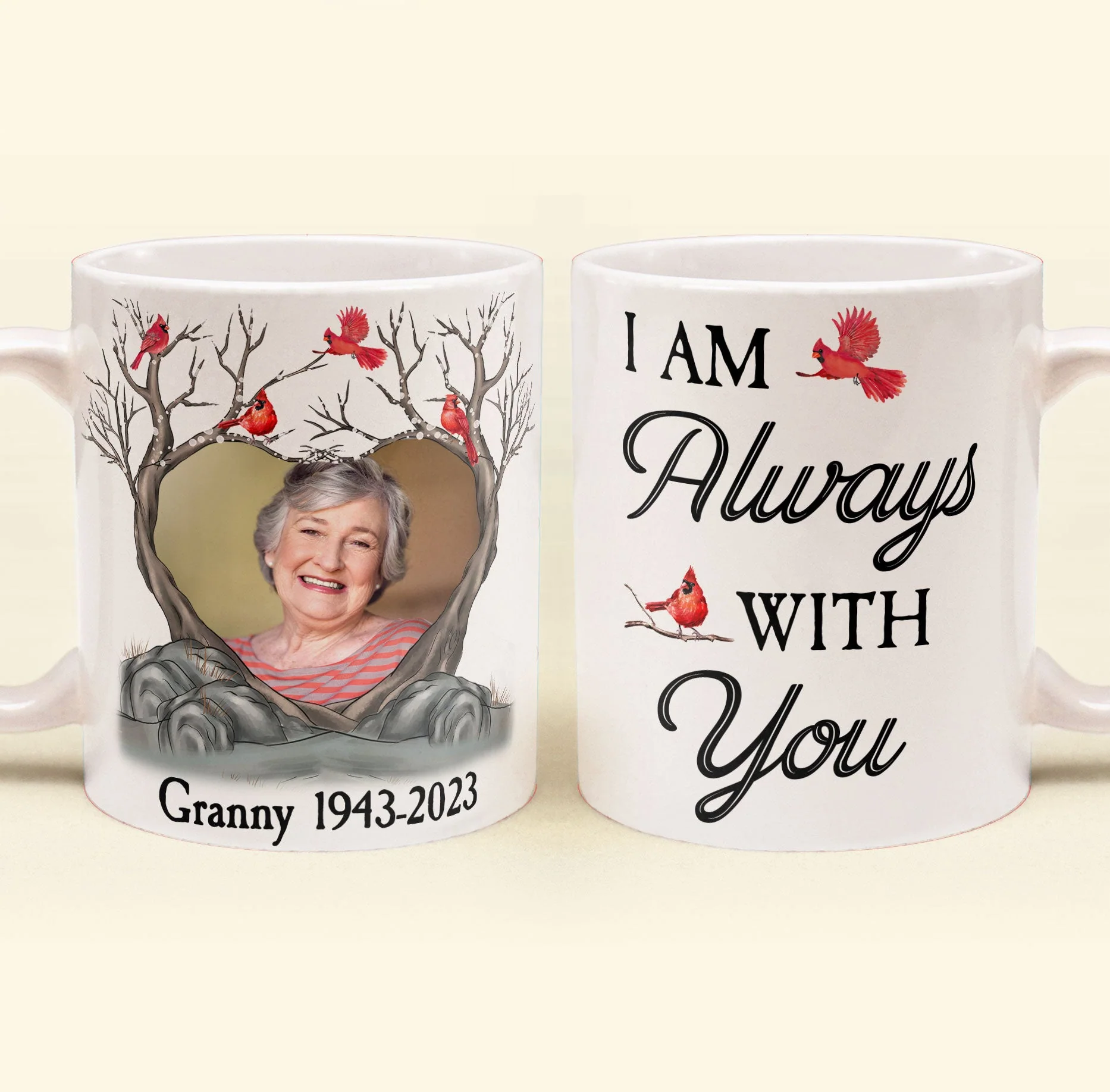 I Am Always With You Memorial Gifts - Personalized Photo Mug