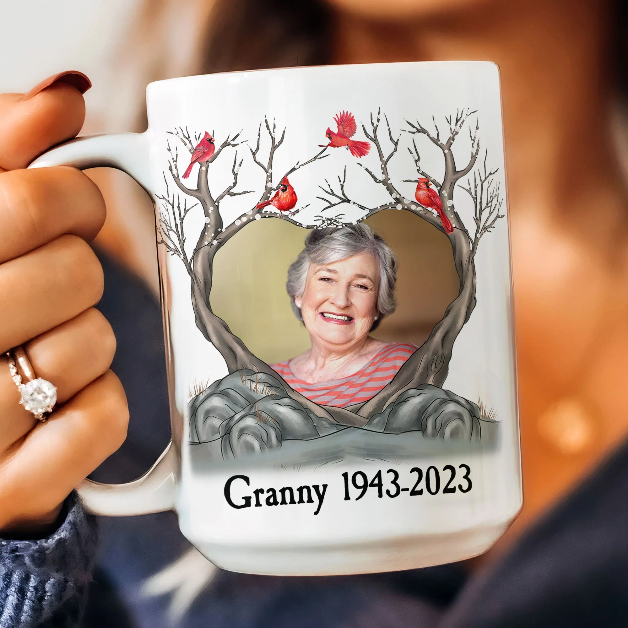 I Am Always With You Memorial Gifts - Personalized Photo Mug - Image 5