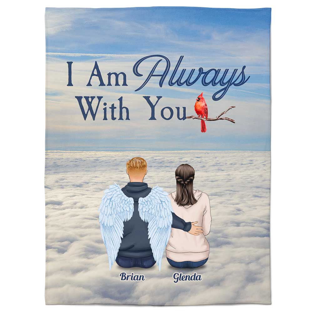 I Am Always With You - Personalized Blanket - Memorial Gift For Daughter, Son, Wife, Husband, Grief Gift, Remembrance Gift - Image 3
