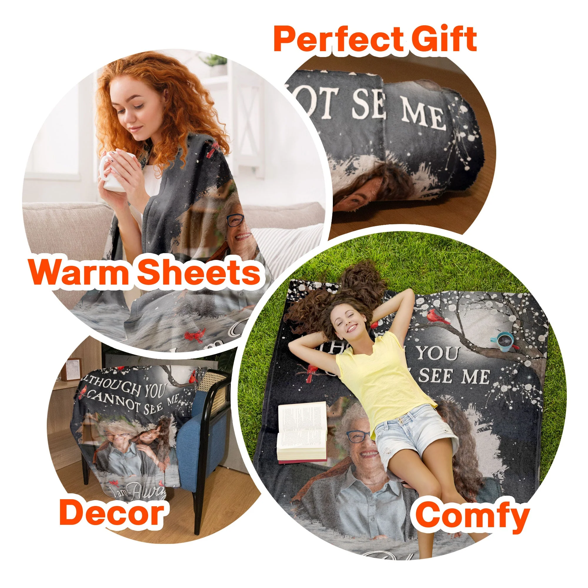 I Am Always With You - Personalized Memory Photo Blanket - Image 8