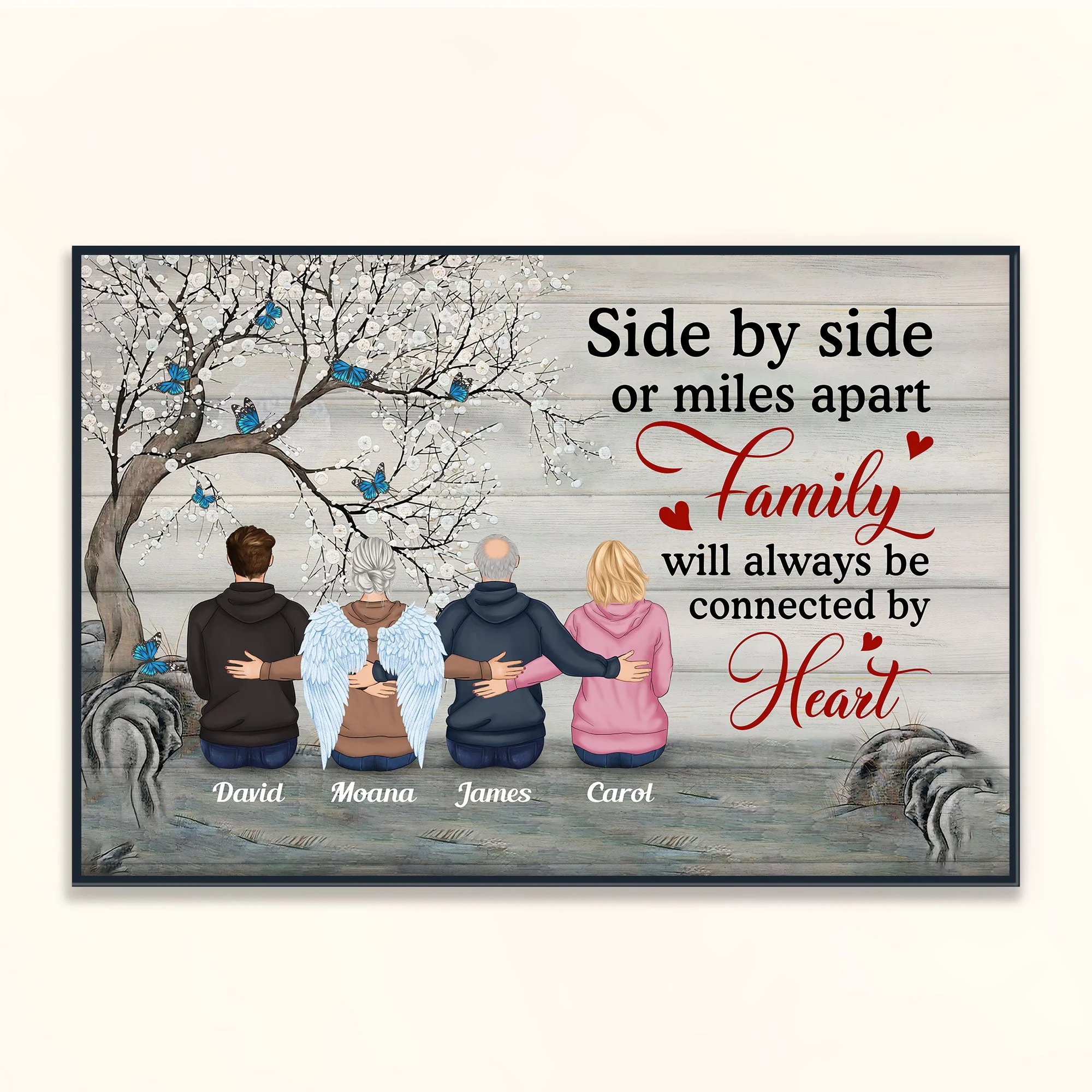 I Am Always With You  - Personalized Poster/Wrapped Canvas - Memorial Gift For Family Members