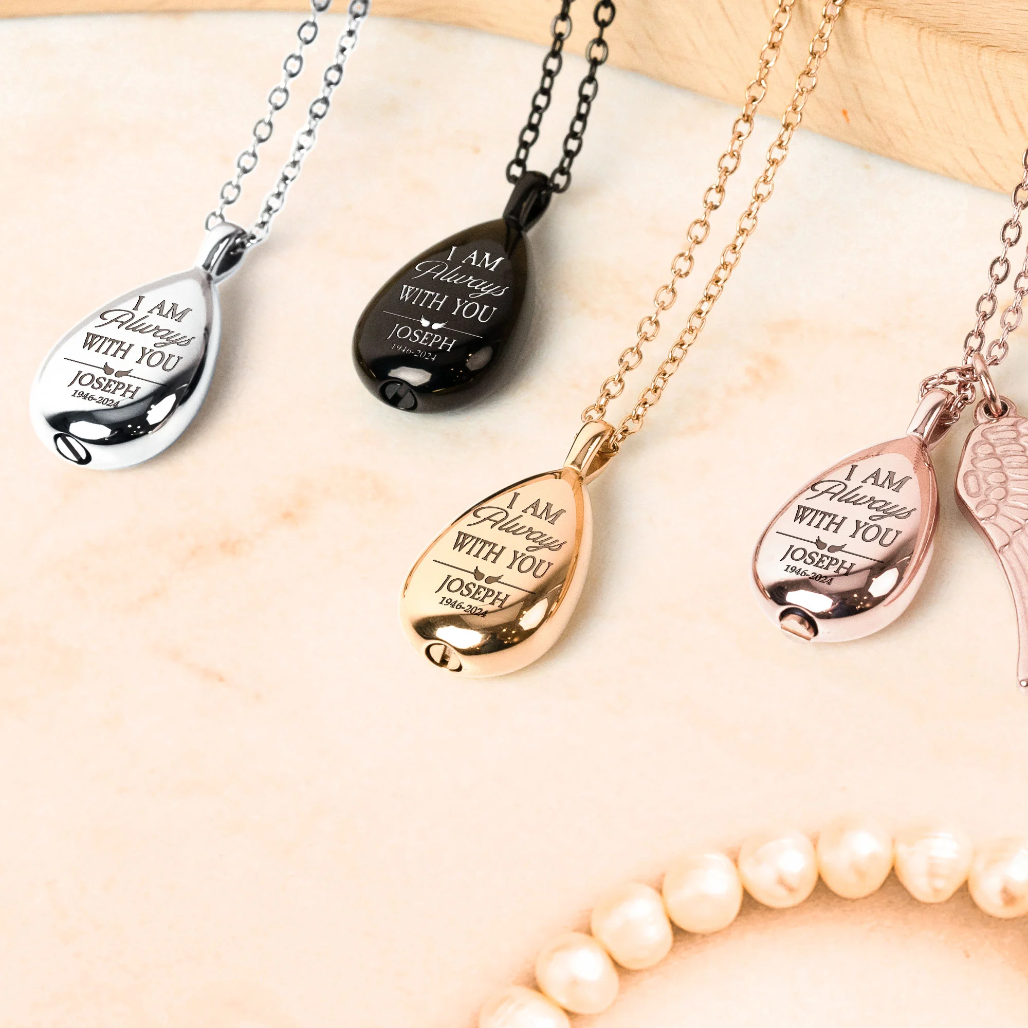 I Am Always With You - Personalized Urn Necklace - Image 3