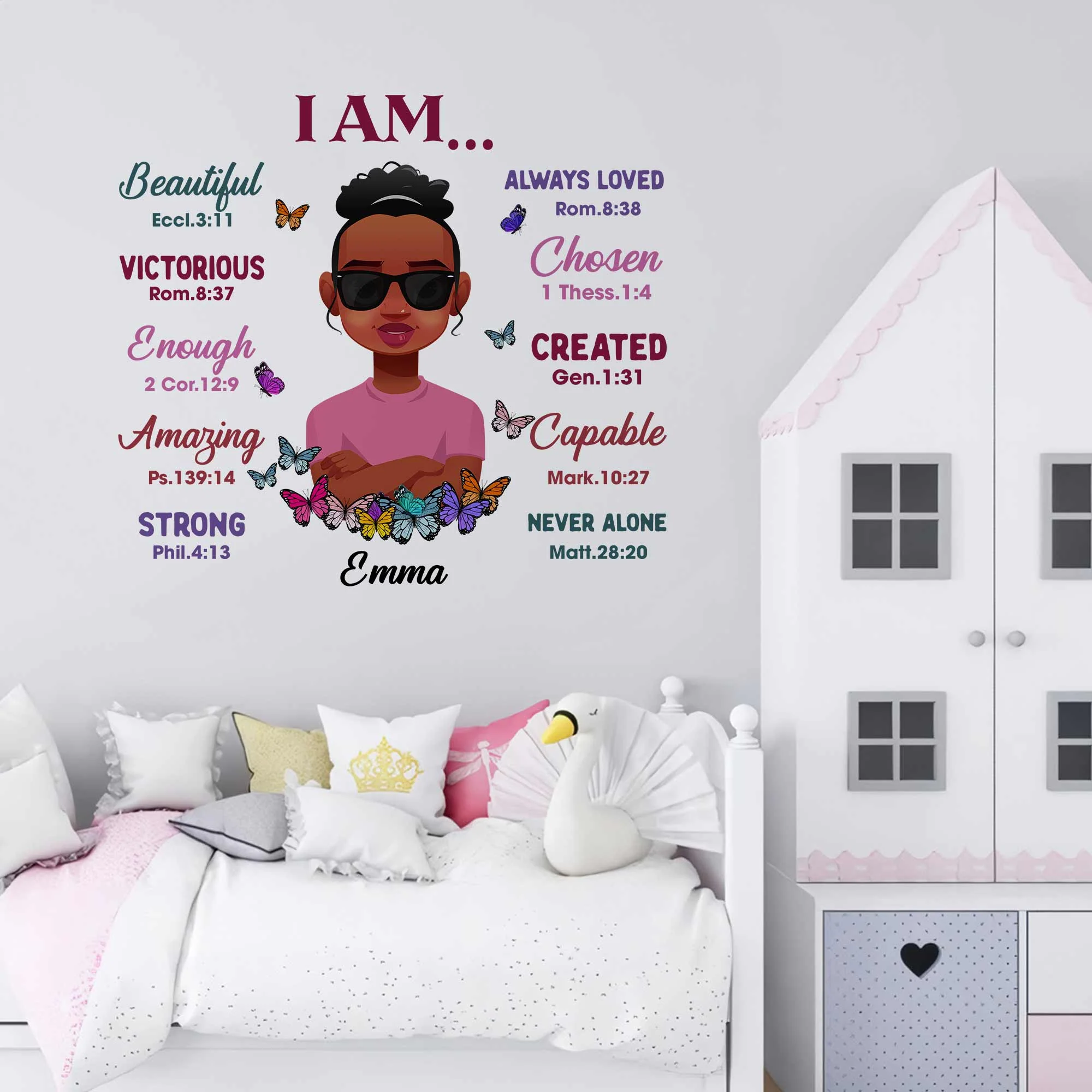 I Am Beautiful, Loved... - Personalized Decal - Image 3