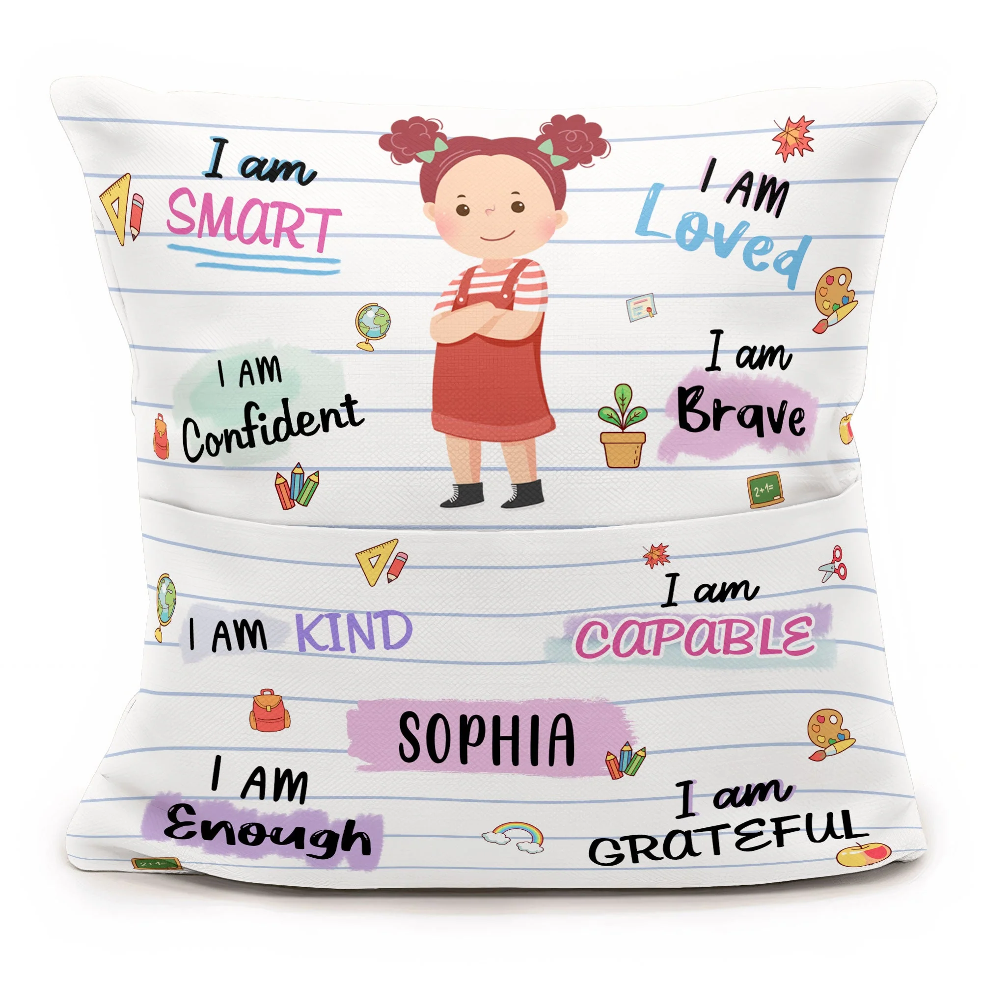 I Am Confident - Personalized Pocket Pillow (Insert Included) - Image 2
