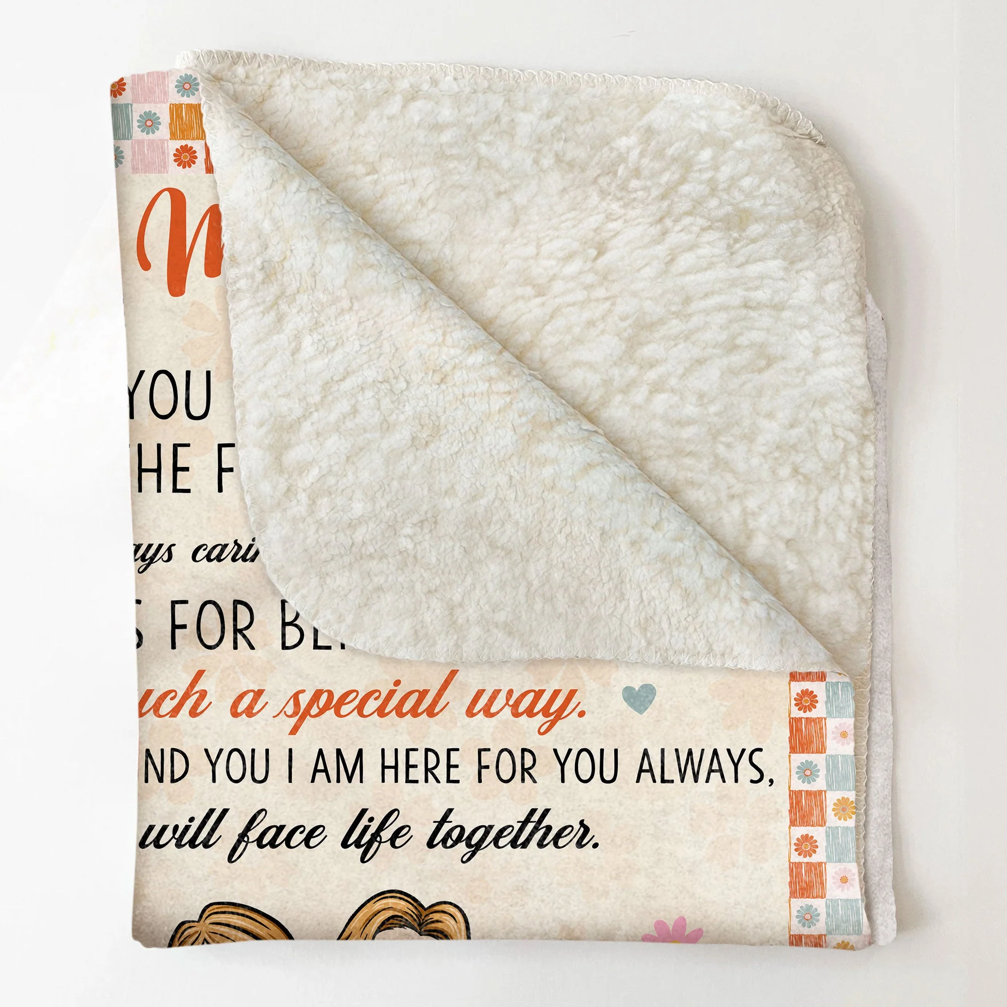 I Am Here For You Always Sister - Personalized Blanket - Image 5