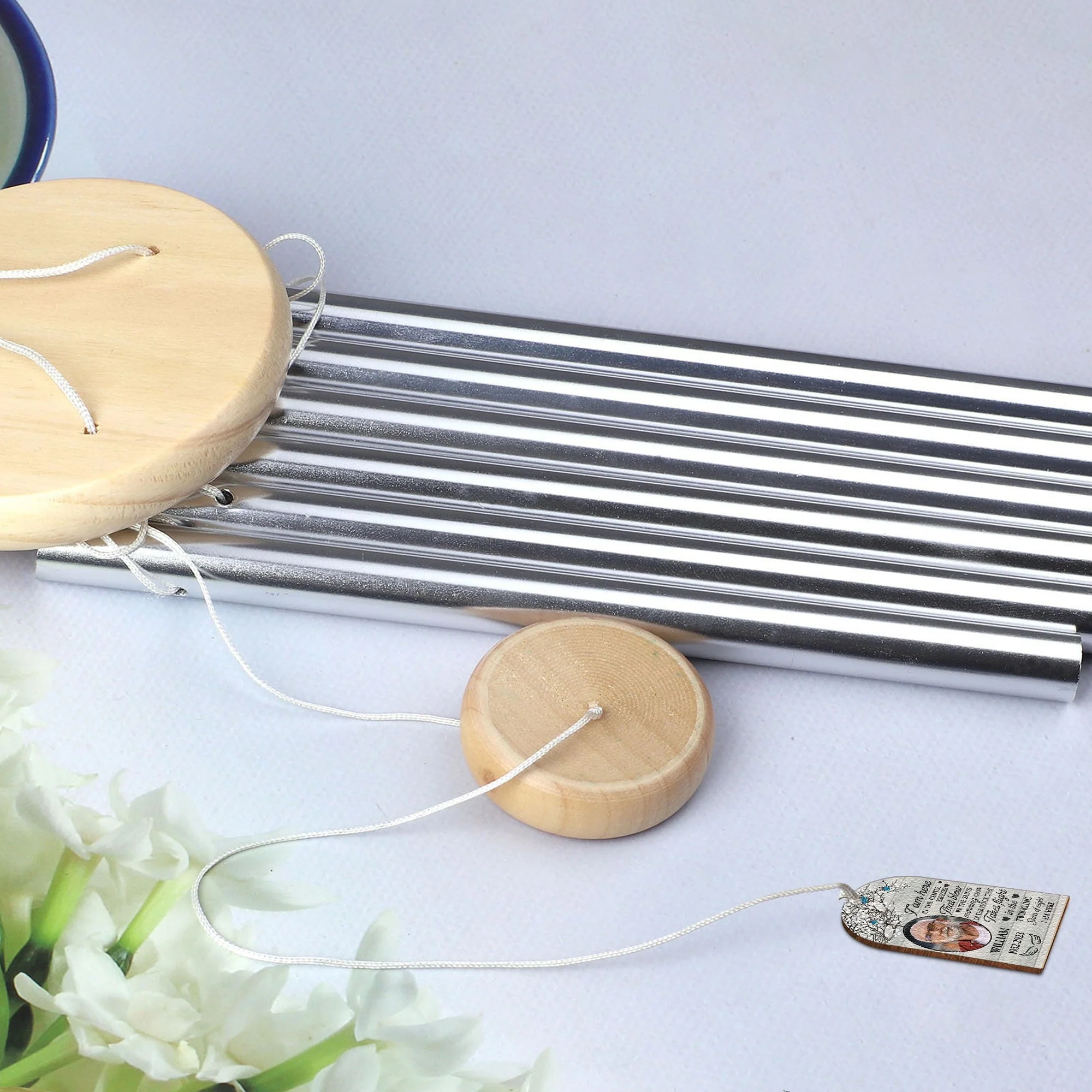 I Am Here - Personalized Photo Wind Chimes - Image 6