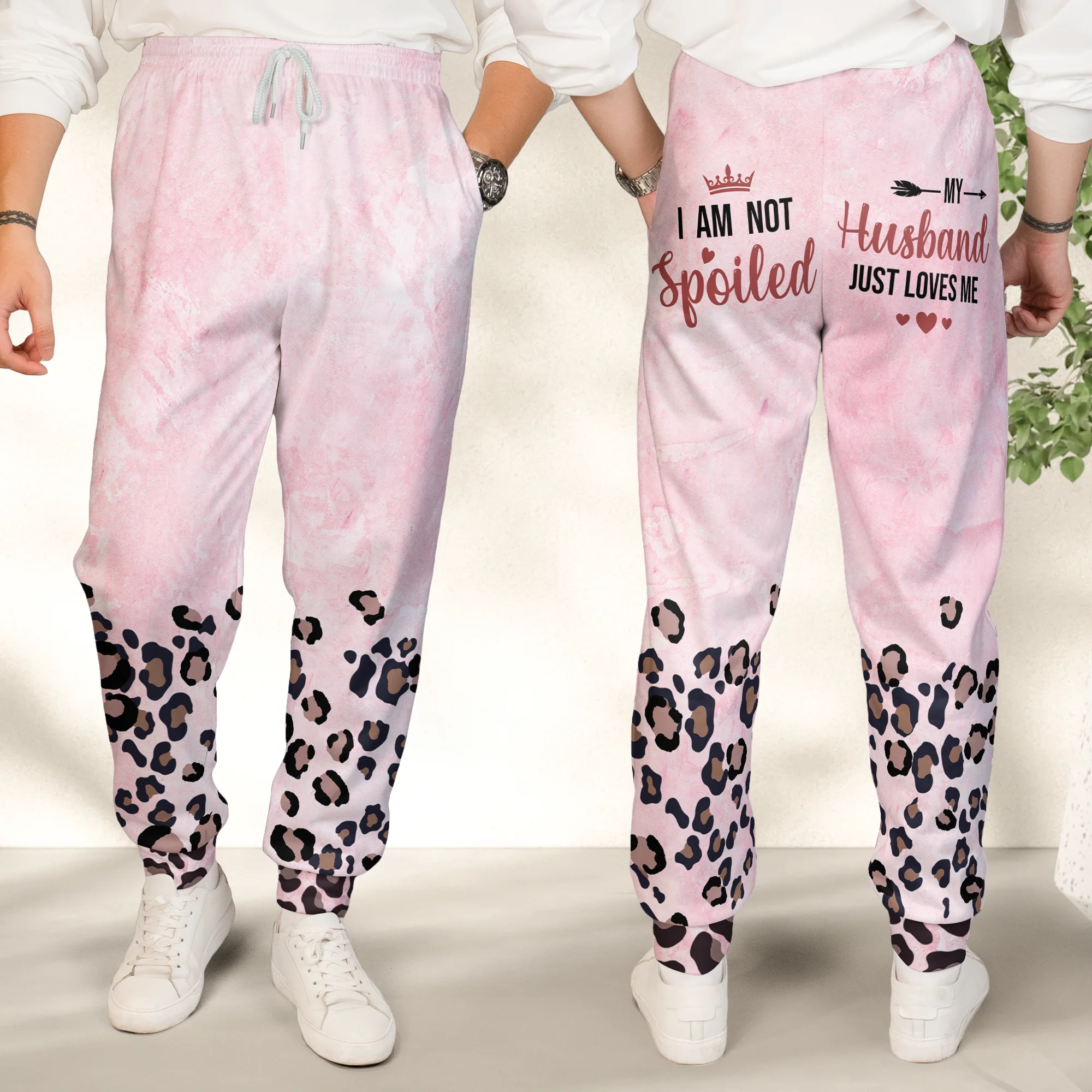 I Am Not Spoiled My Husband Just Loves Me - Personalized Sweatpants - Image 3