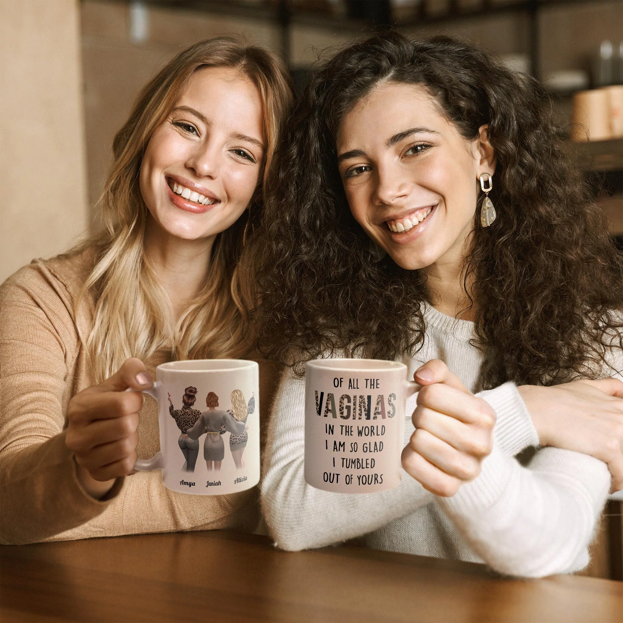 I Am So Glad I Tumbled Out Of Yours - Personalized Mug - Birthday Gift Mother's Day Gift For Mom - Gift From Daughters - Image 6