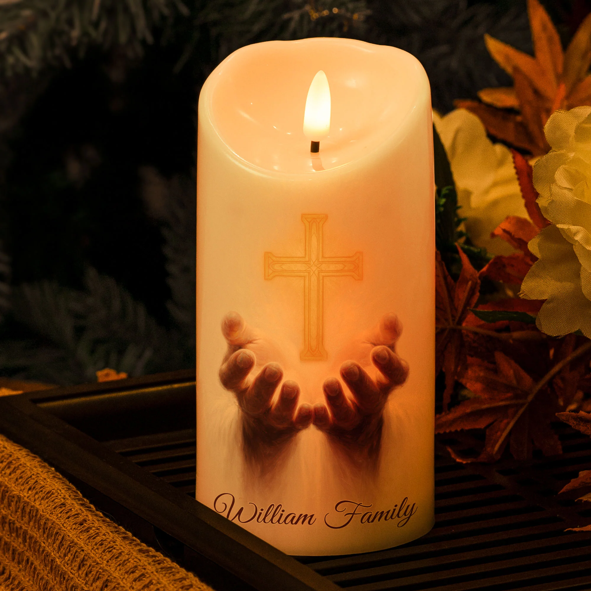I Am The Light Of The World - Personalized LED Candle - Image 2