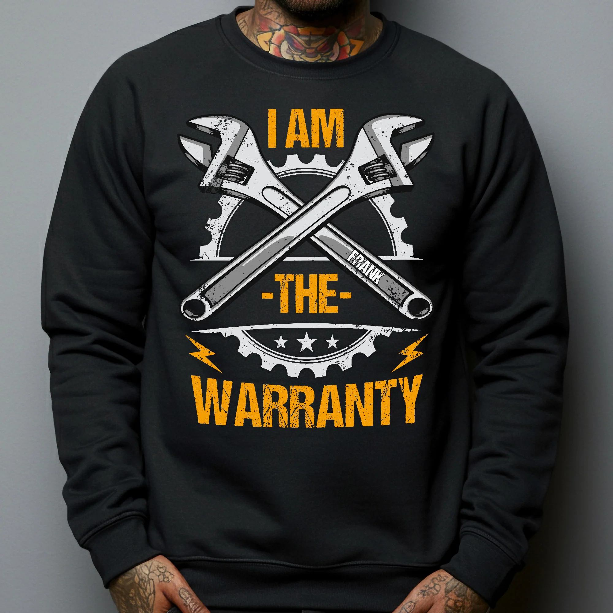 I Am The Warranty - Funny Gifts For Dad Grandpa Papa Garage Mechanic - Personalized Shirt - Image 6