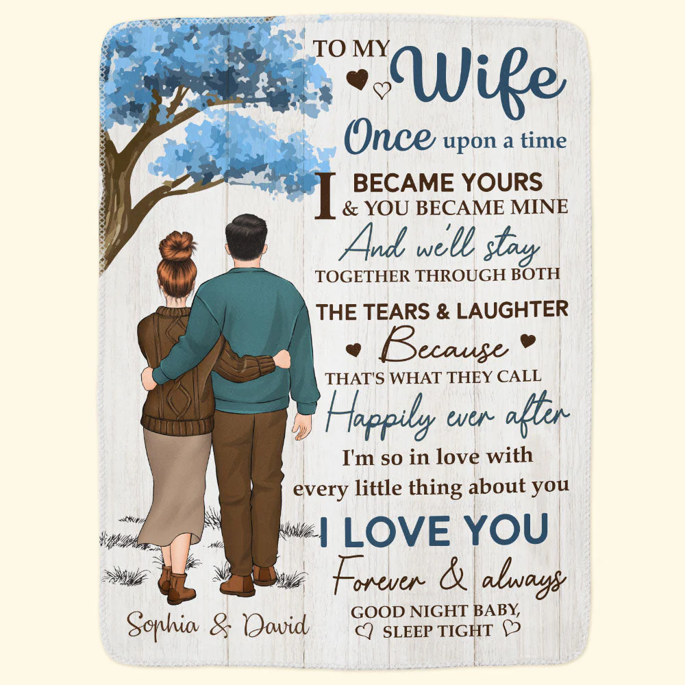 I Became Yours & You Became Mine - Personalized Blanket - Image 4