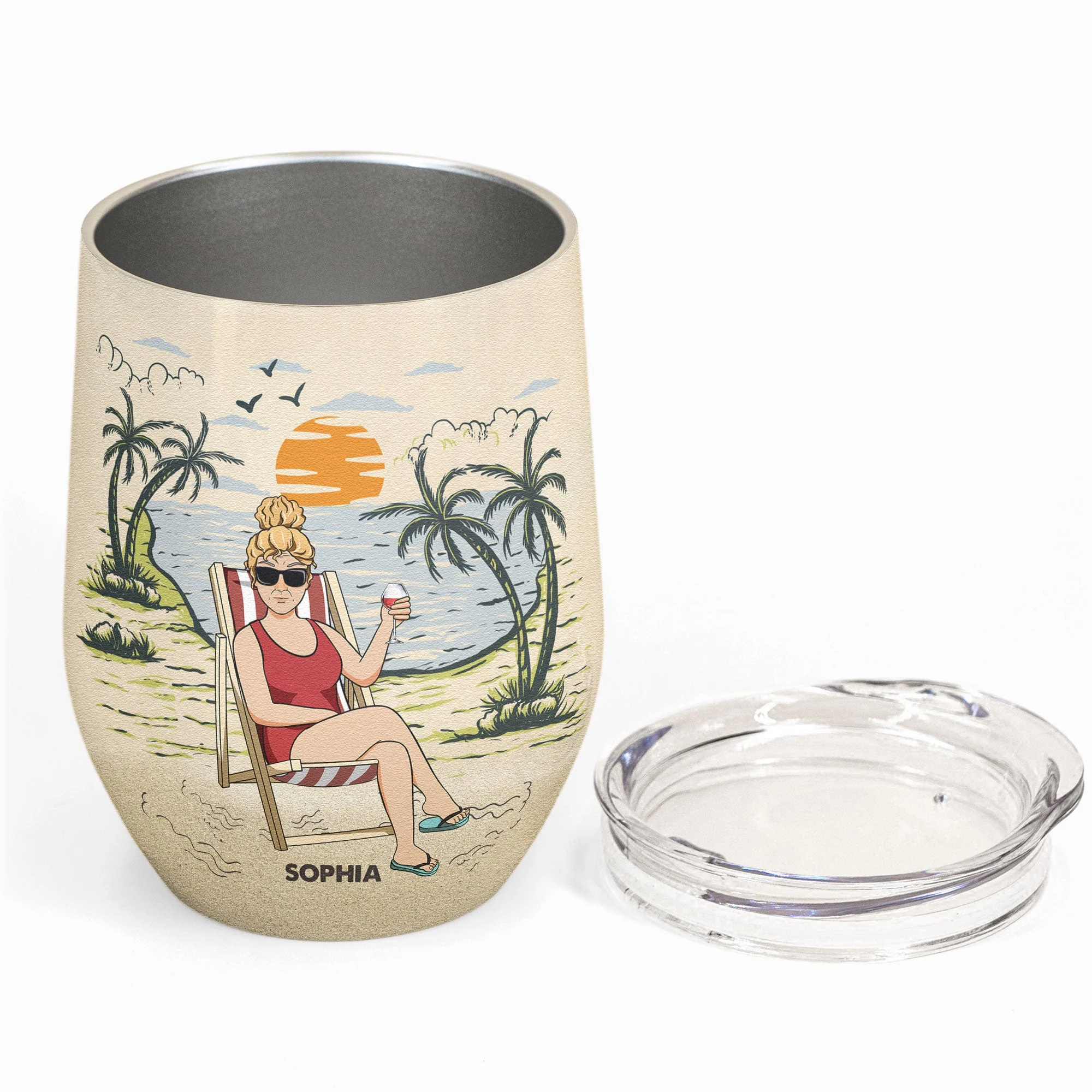 I Can Wine I Am Retired - Personalized Wine Tumbler - Image 2