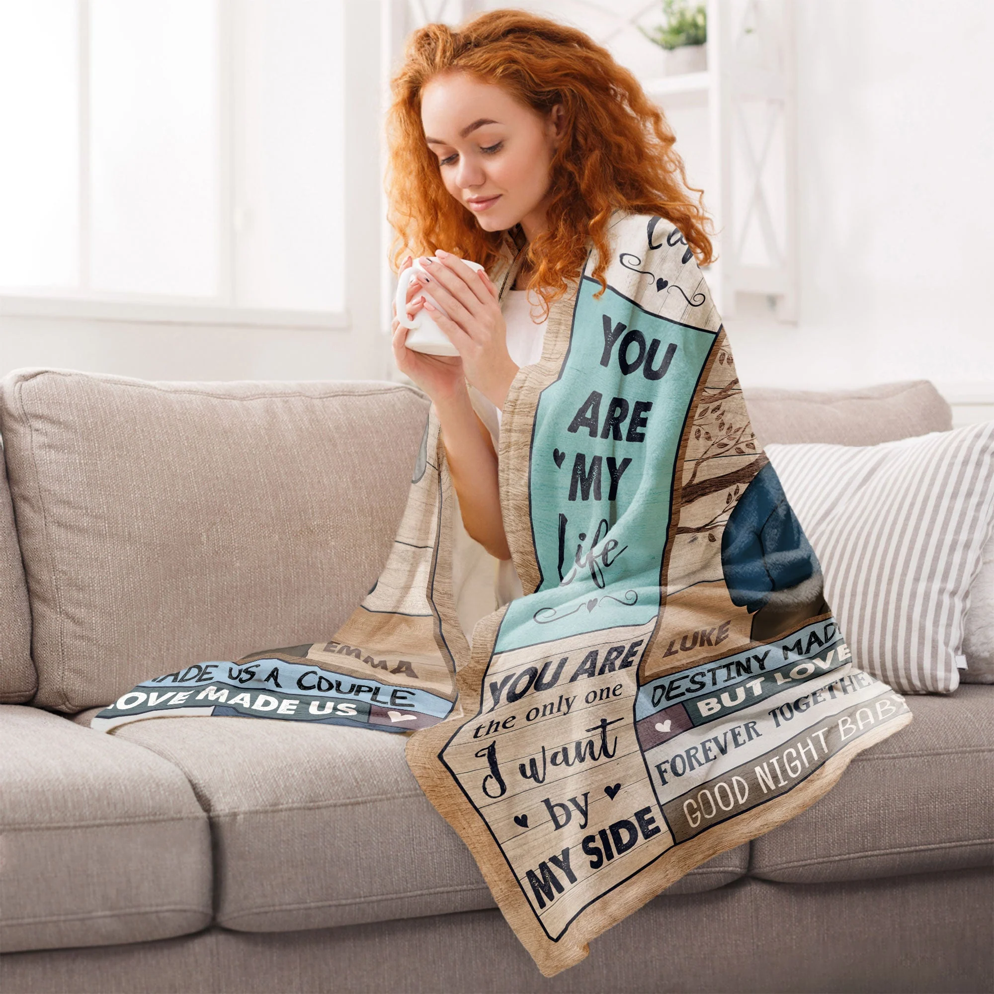 I Can't Live Without You Couples Husband And Wife - Personalized Blanket - Anniversary Gifts For Her, Wife - Image 5