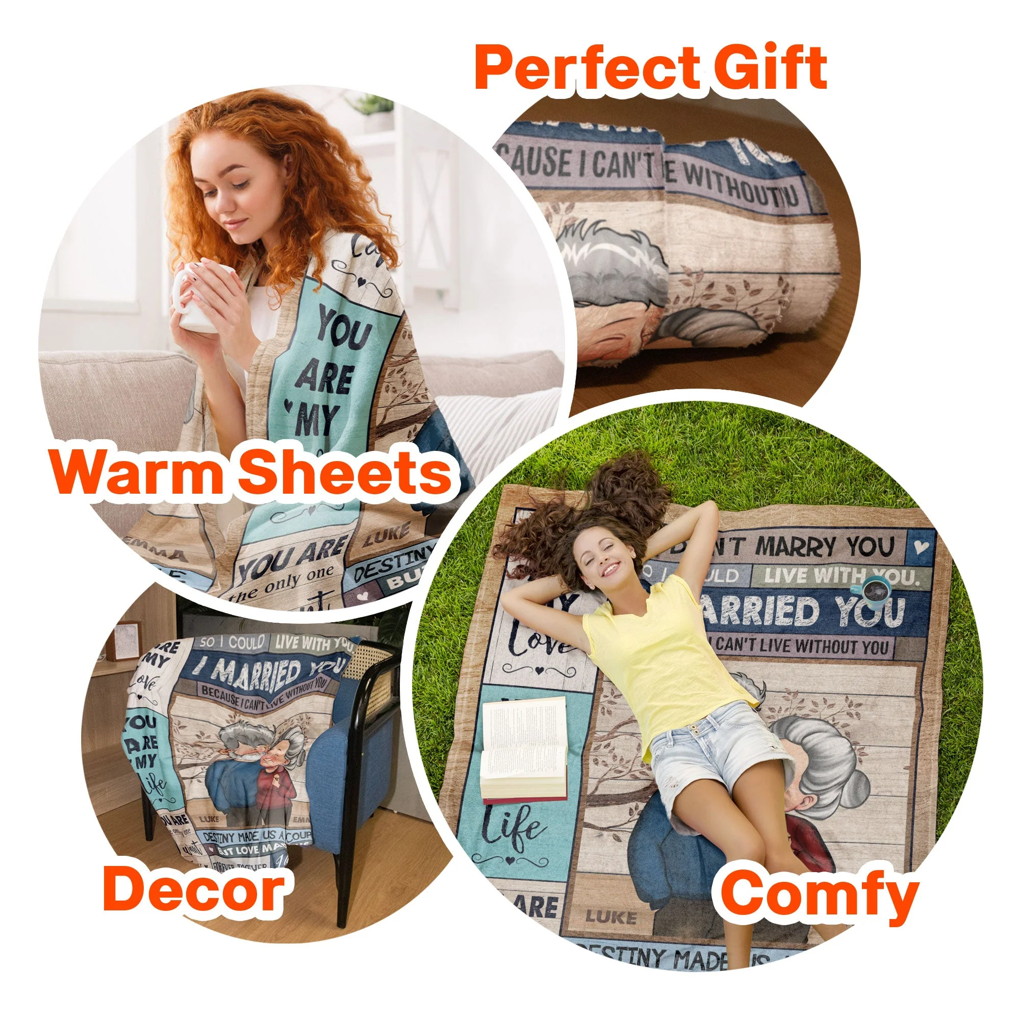 I Can't Live Without You Couples Husband And Wife - Personalized Blanket - Anniversary Gifts For Her, Wife - Image 6