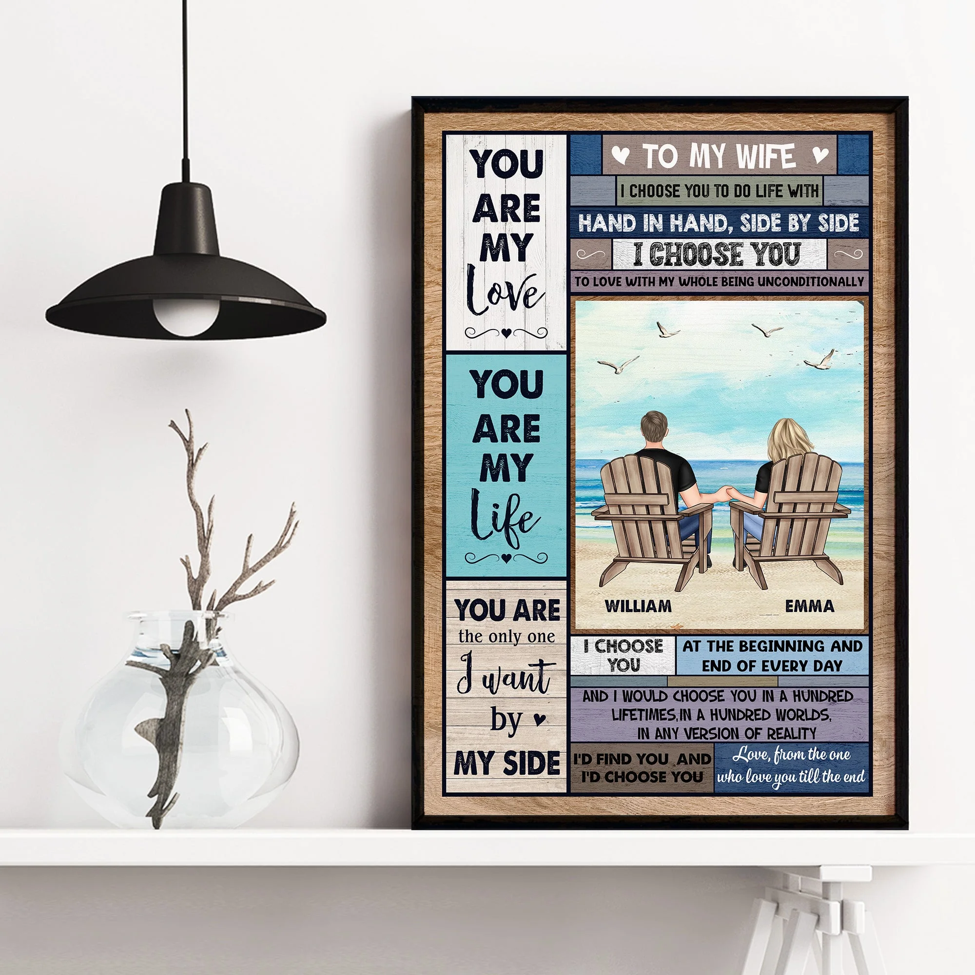I Choose You To Do Life With You - Personalized Poster - Image 4