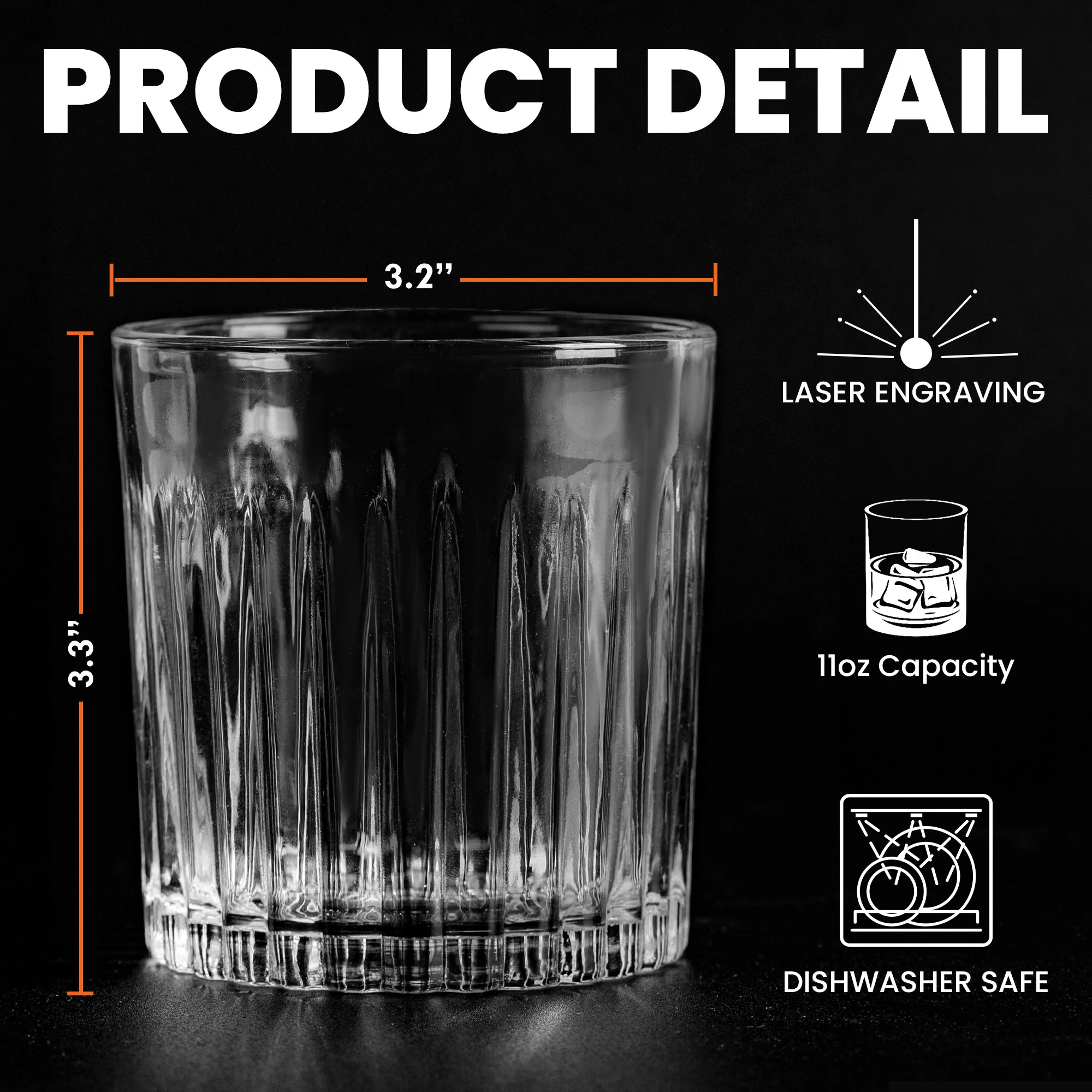 I Don't Give A Sip - Personalized Engraved Whiskey Glass - Image 5