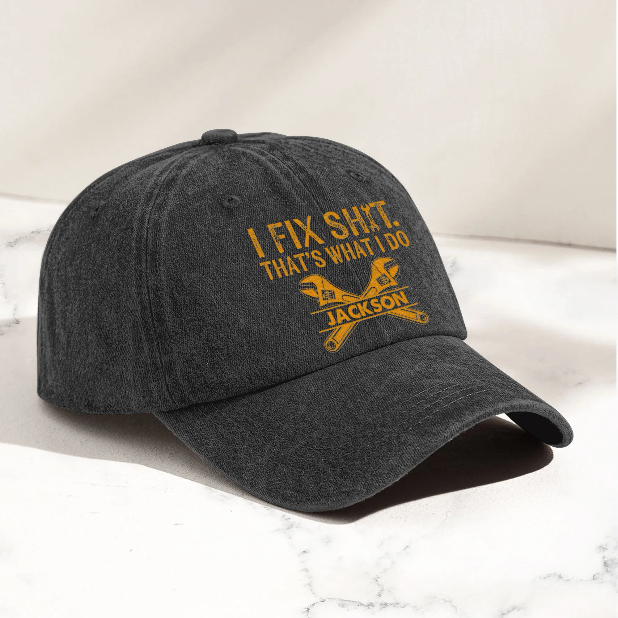 I Fix Sh!T That's What I Do - Funny Gifts For Men, Husband, Dad, Grandpa, Mechanic Handyman - Personalized Cap - Image 5