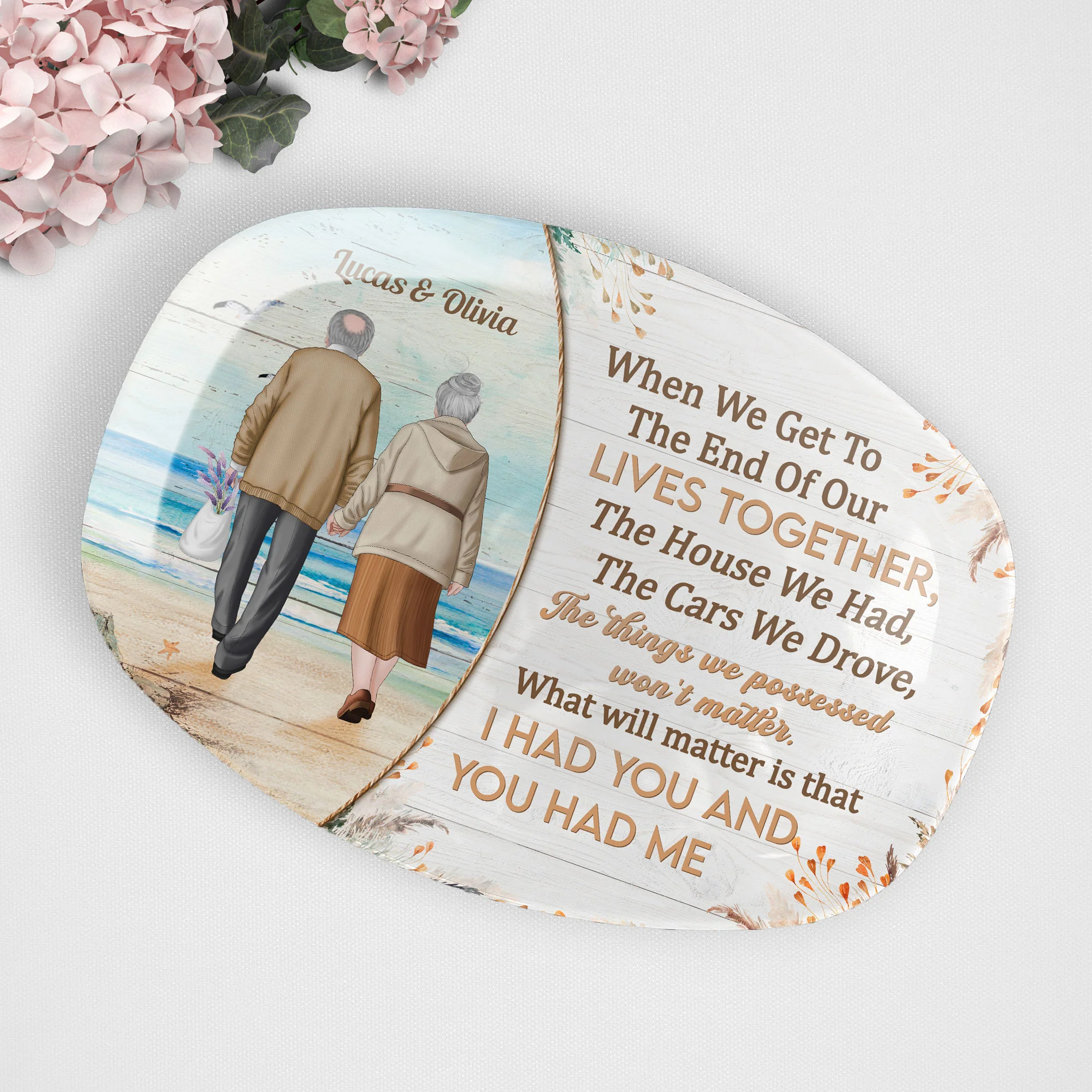 I Had You And You Had Me - Personalized Platter - Image 4