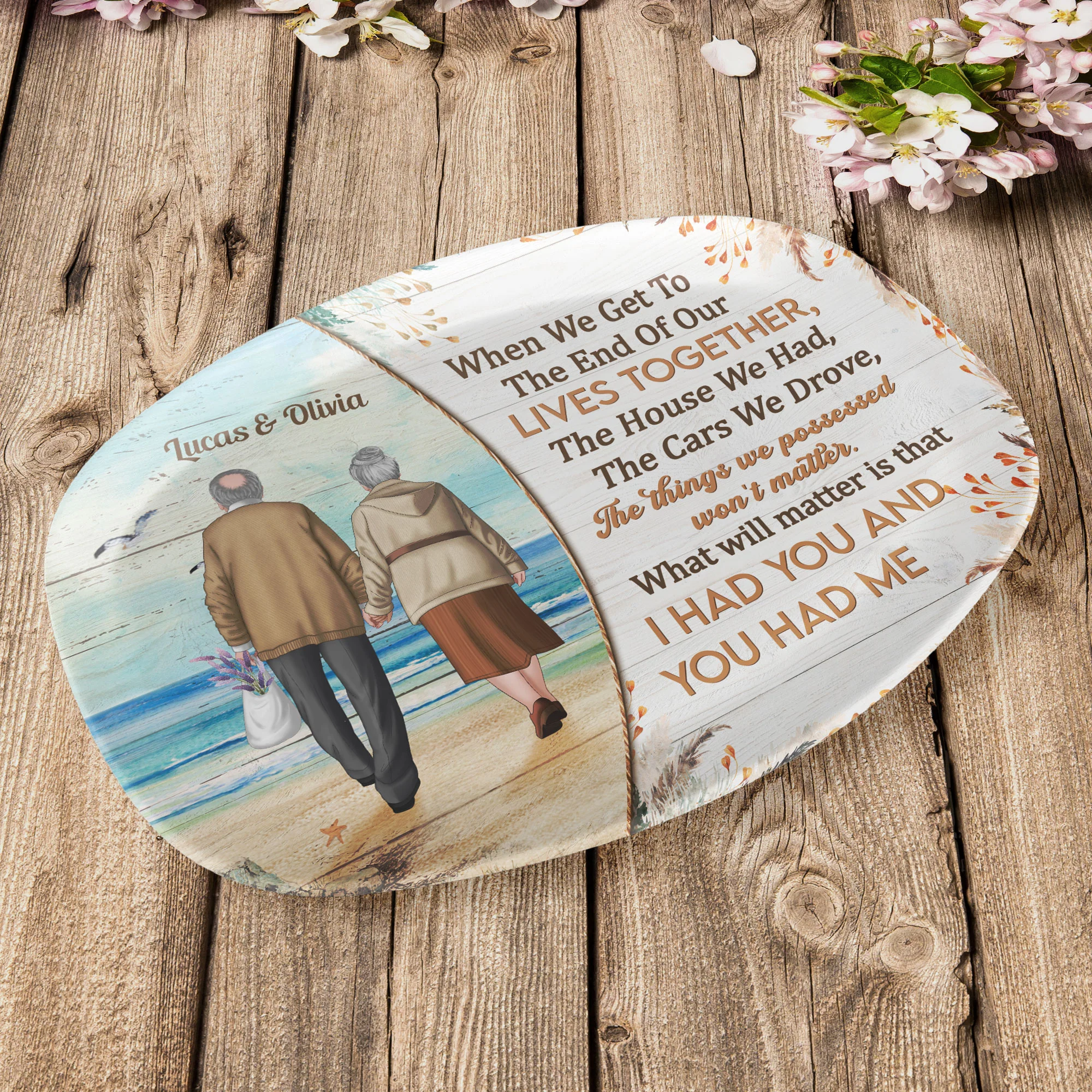 I Had You And You Had Me - Personalized Platter - Image 5