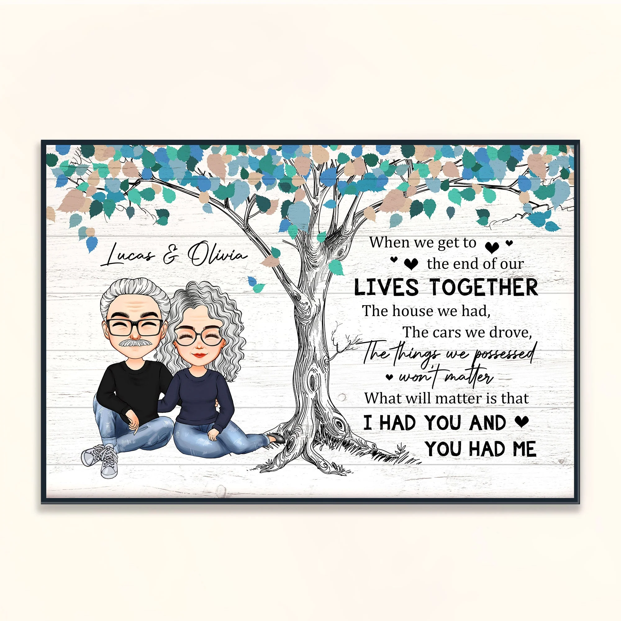I Had You And You Had Me - Personalized Poster/Wrapped Canvas - Image 2