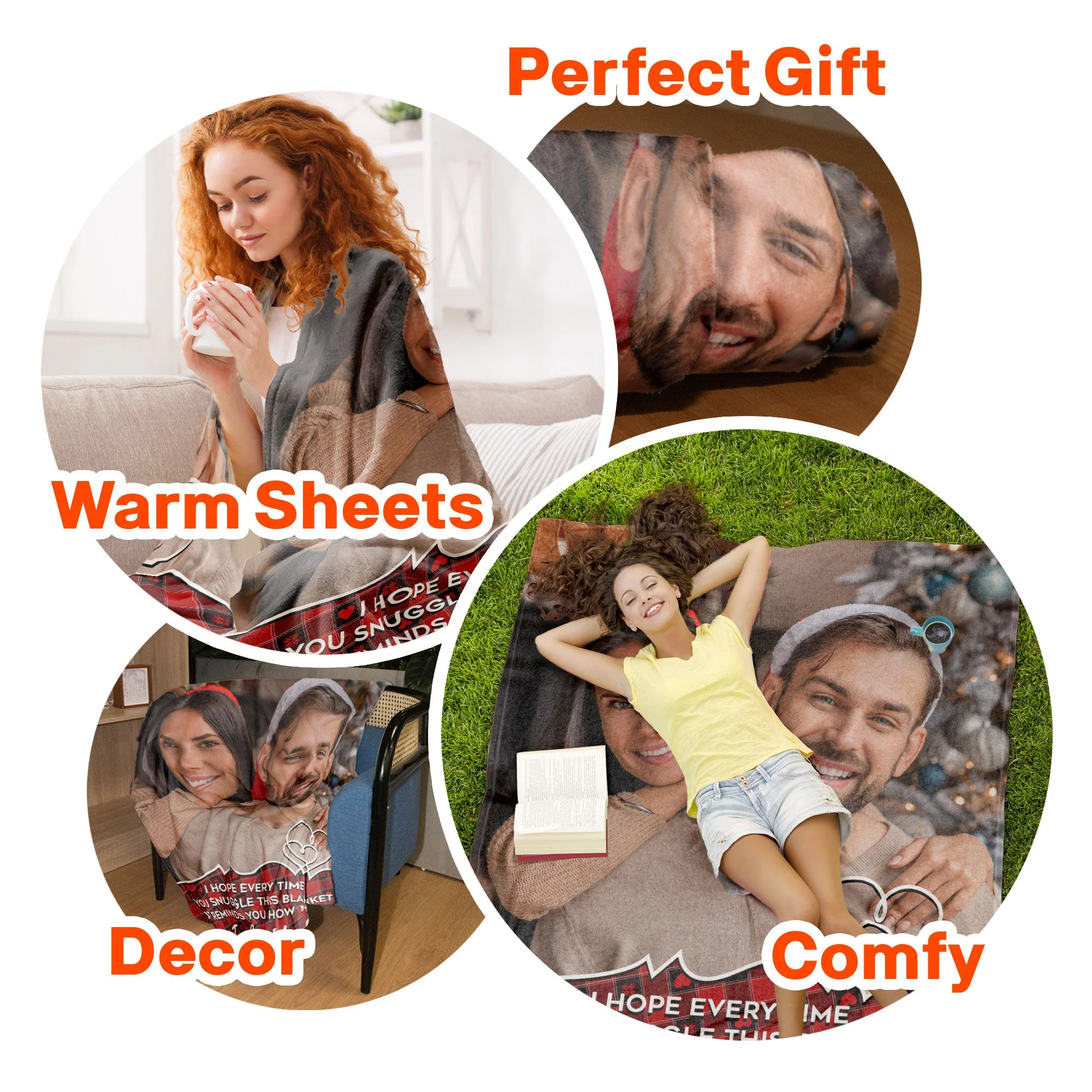 I Hope Every Time You Snuggle - Personalized Photo Blanket - Image 8