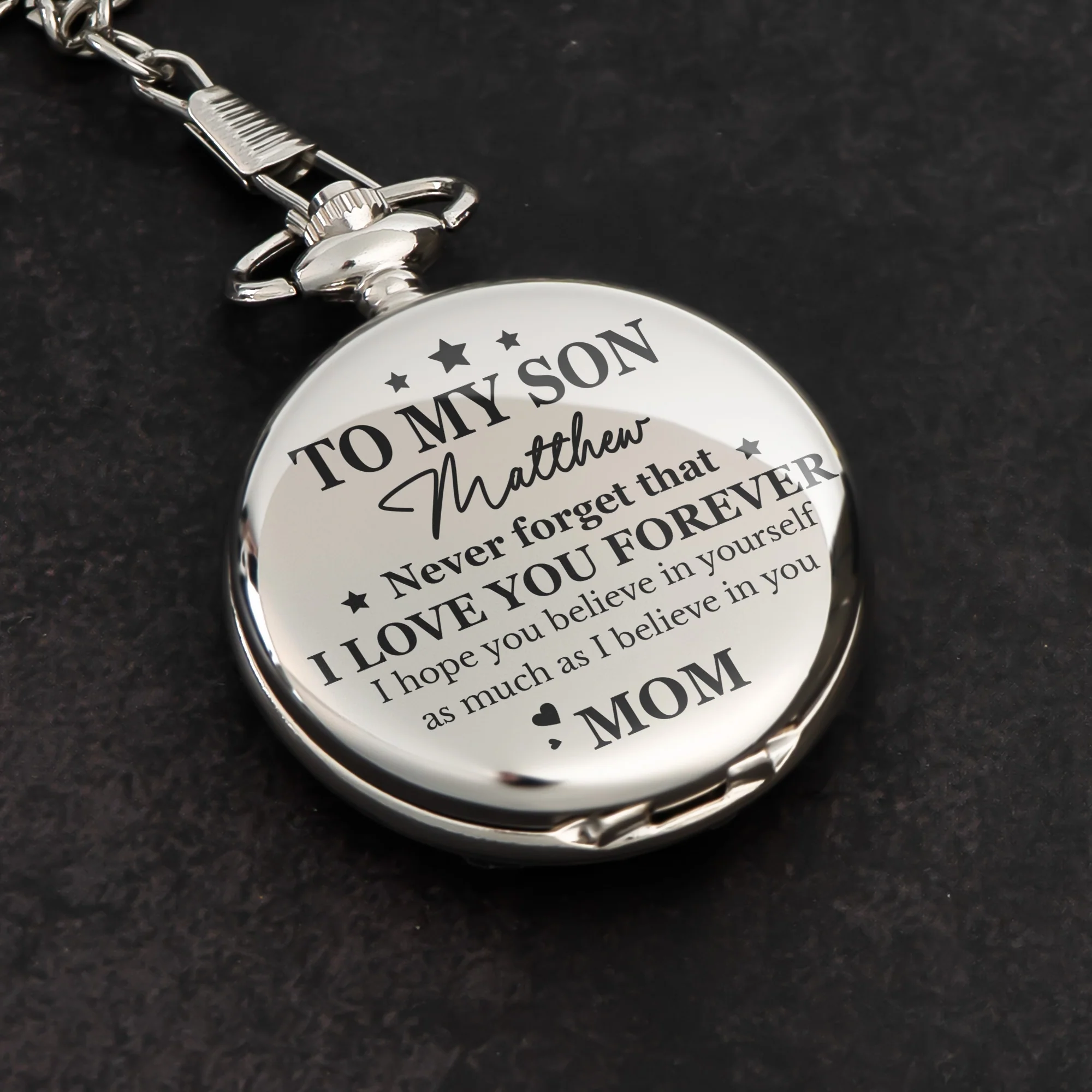 I Hope You Believer In Yourself - Personalized Pocket Watch