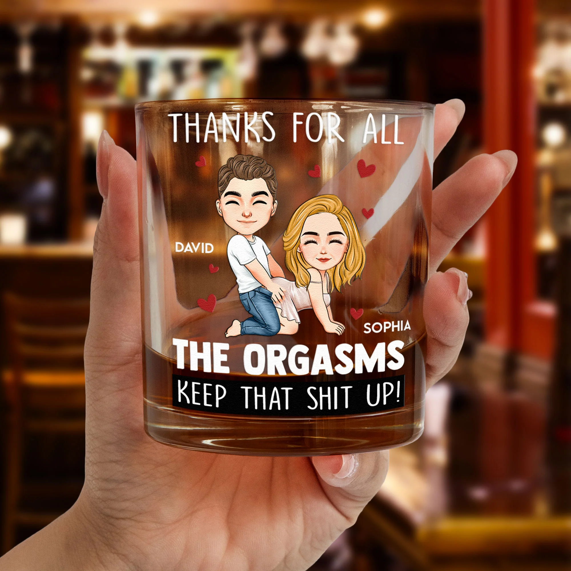I Hope Your Day Is As Nice As My Butt - Personalized Whiskey Glass - Image 2