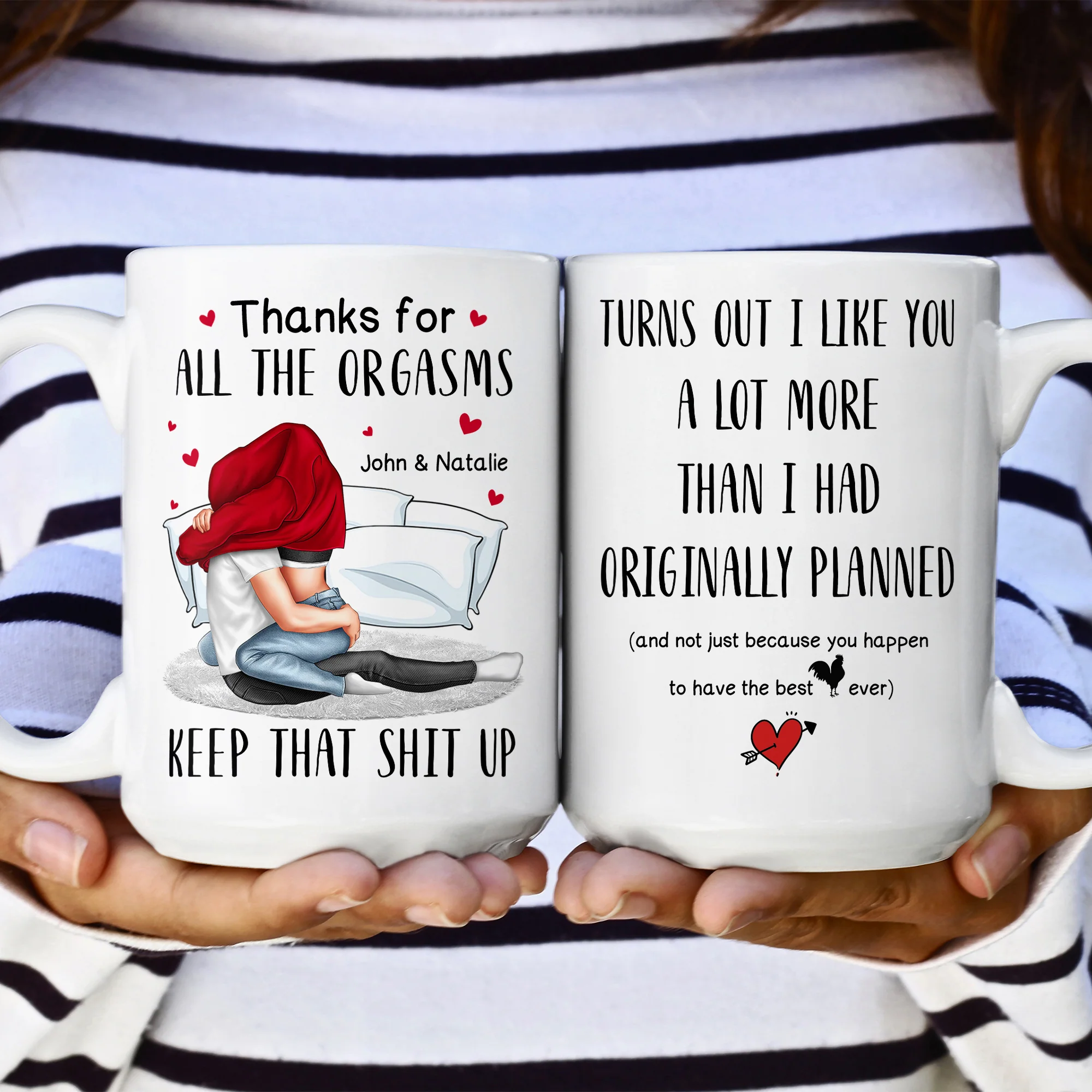 I Like You A Lot More Than I Planned - Personalized Mug - Image 6