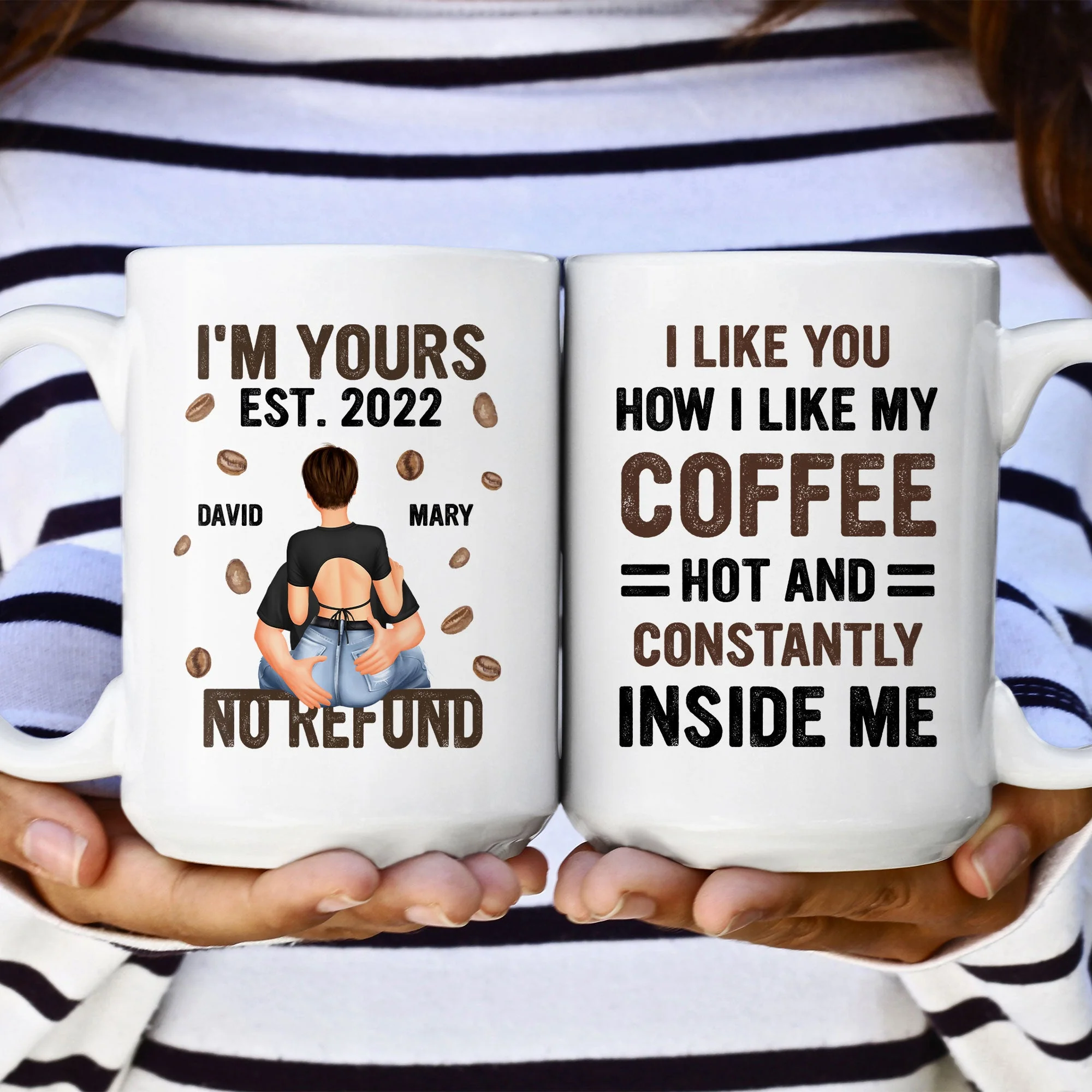 I Like You How I Like My Coffee - Personalized Mug - Image 6