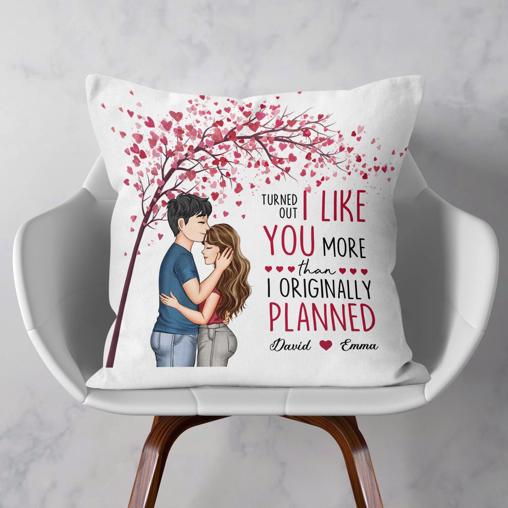 I Like You More Than I Originally Planned - Personalized Pillow (Insert Included) - Image 3