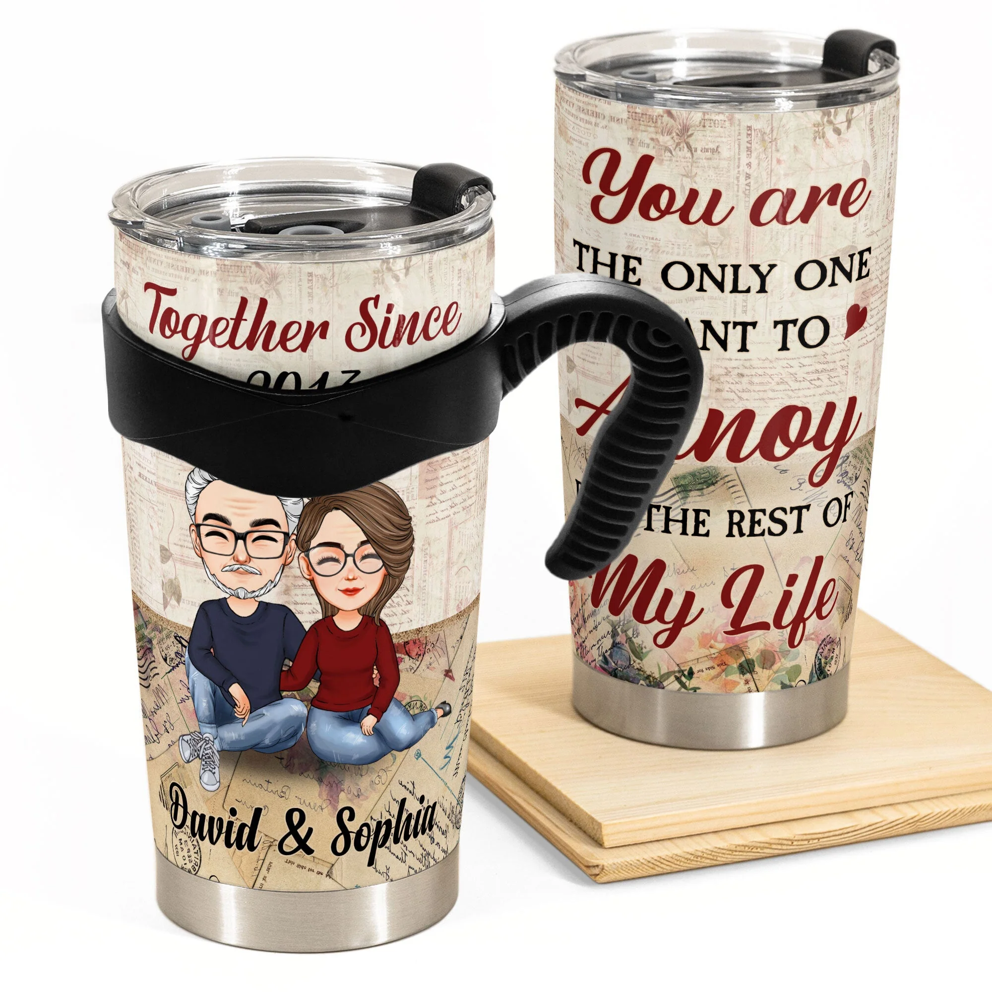 I Love Annoying You - Personalized Tumbler Cup - Christmas Gift For Couple, Husband, Wife - Image 2