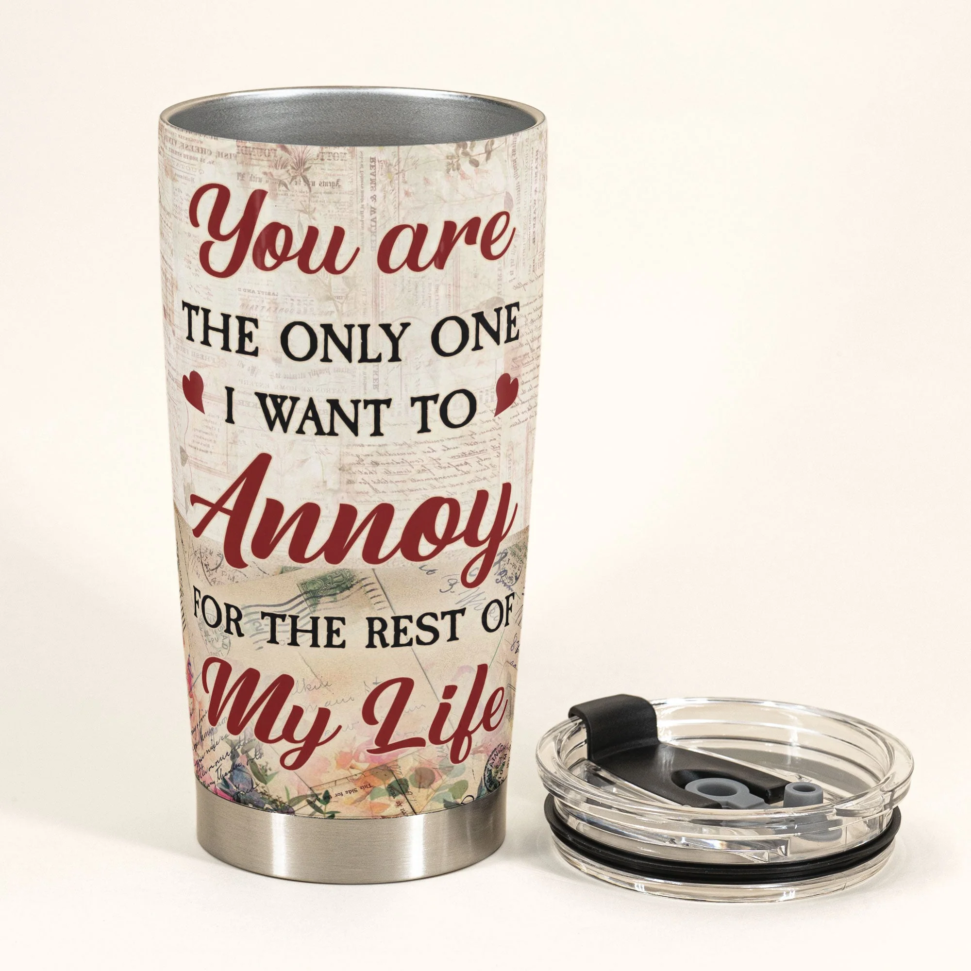 I Love Annoying You - Personalized Tumbler Cup - Christmas Gift For Couple, Husband, Wife - Image 4