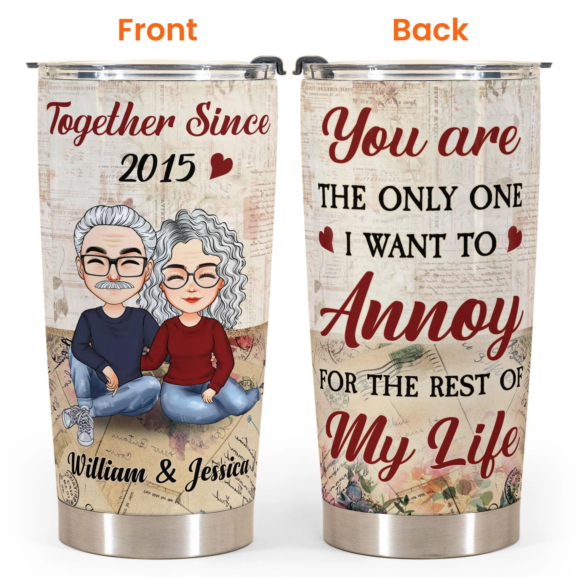 I Love Annoying You - Personalized Tumbler Cup - Christmas Gift For Couple, Husband, Wife - Image 5