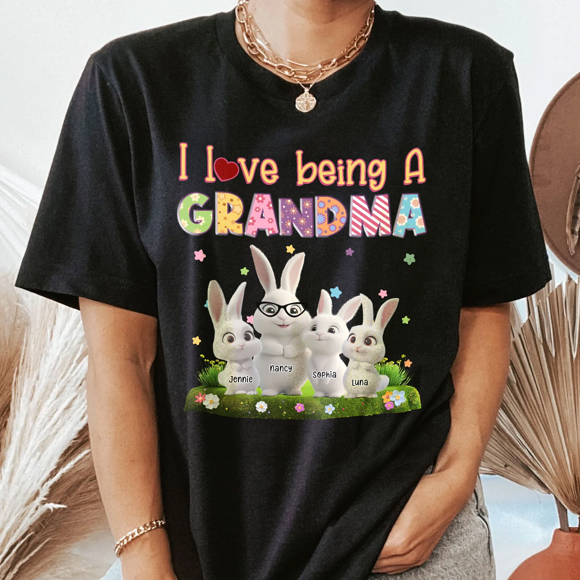 I Love Being A Grandma - Personalized Shirt - Image 2