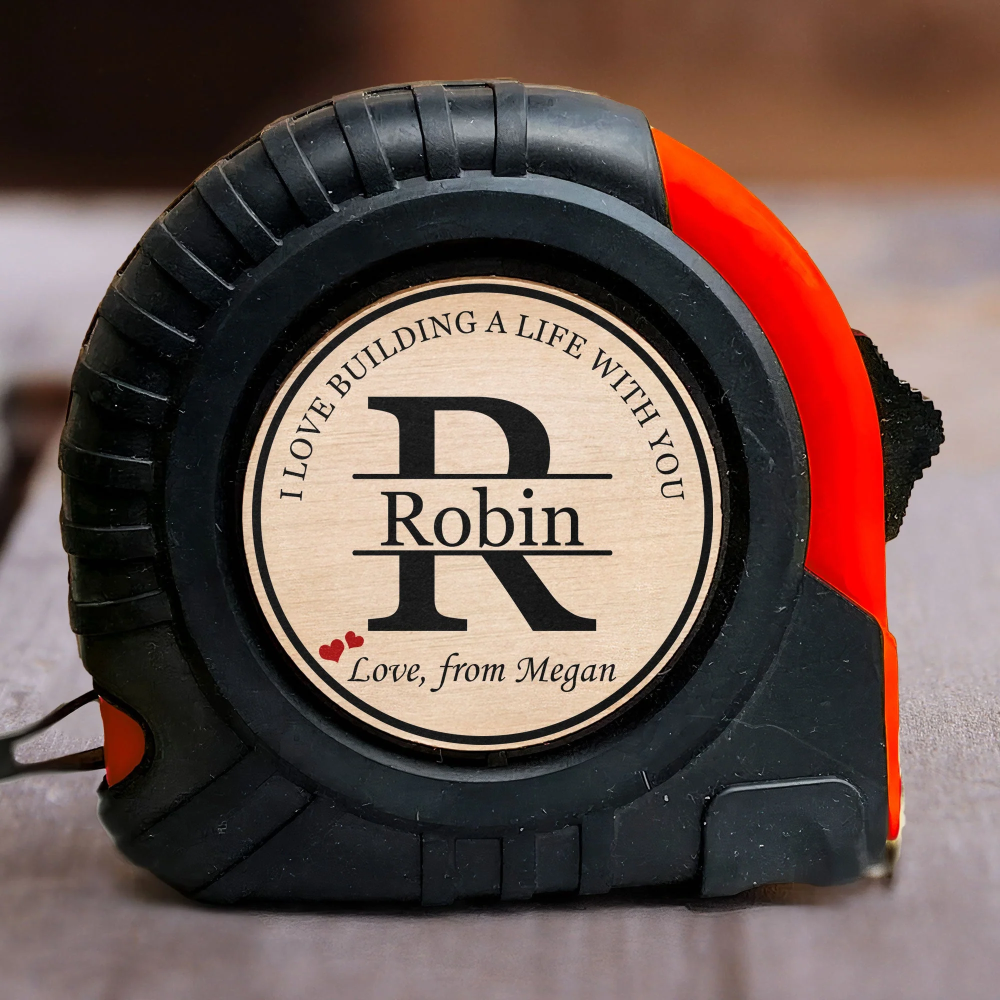 I Love Building A Life With You - Personalized Tape Measure - Image 4