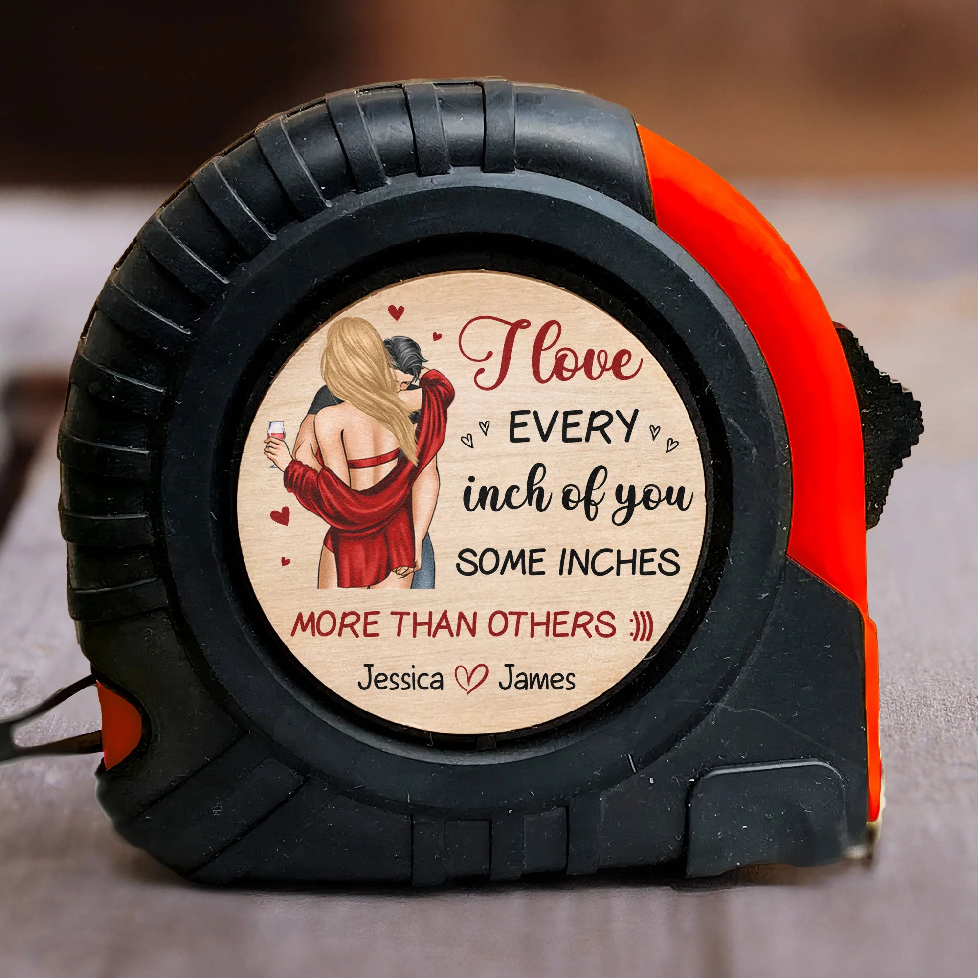 I Love Every Inch Of You - Personalized Tape Measure - Image 4