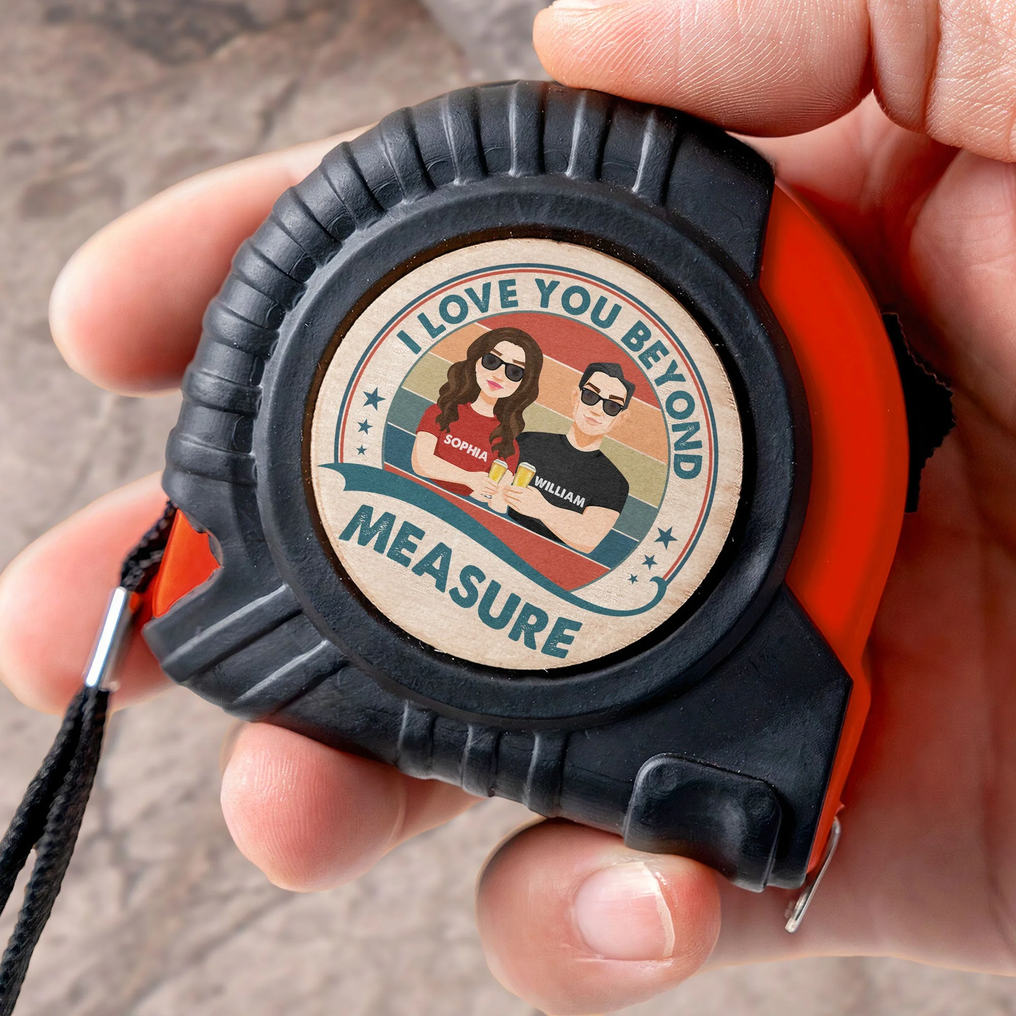 I Love You Beyond Measure - Personalized Tape Measure - Image 3