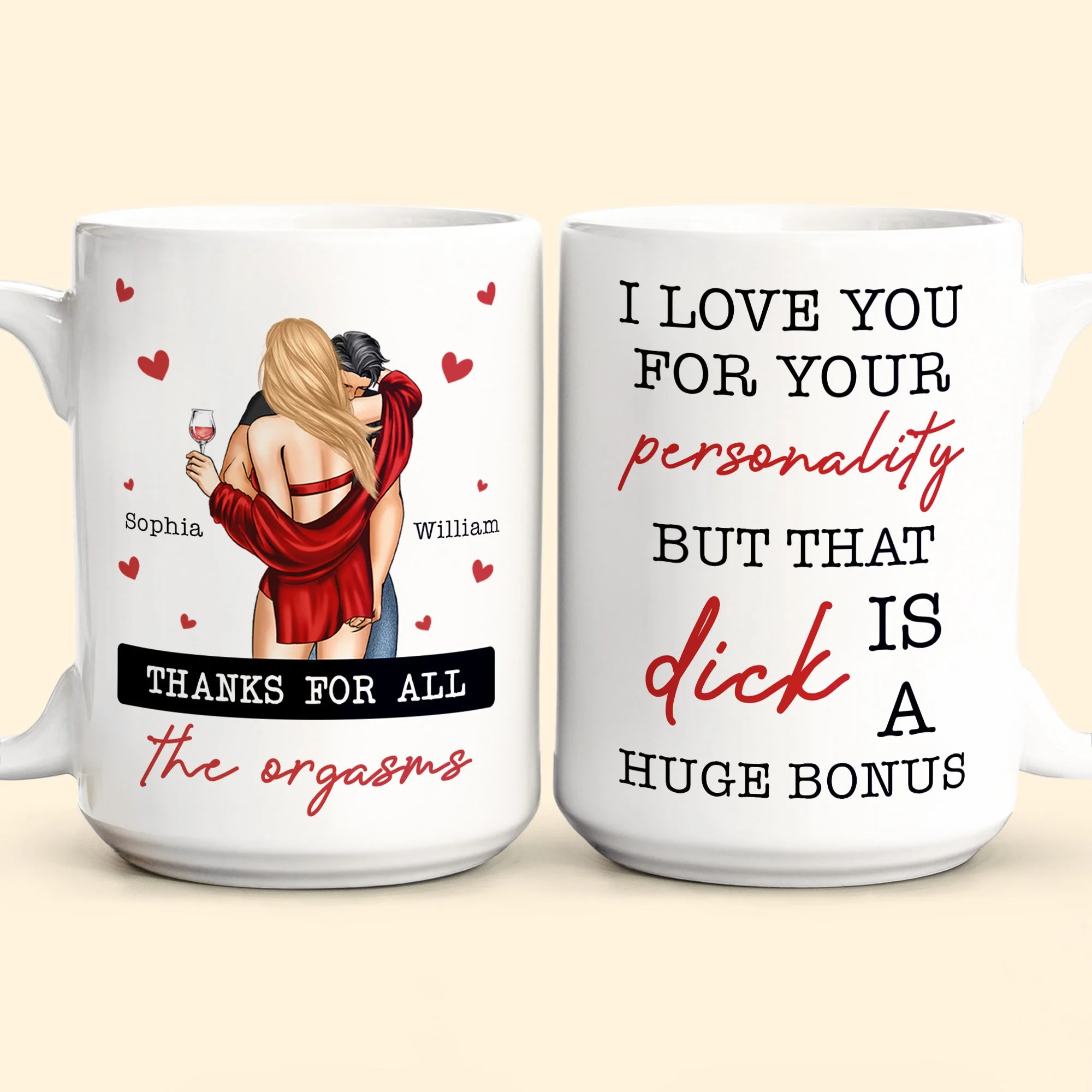 I Love You For Your Personality Anniversary Gift - Personalized Mug - Image 5