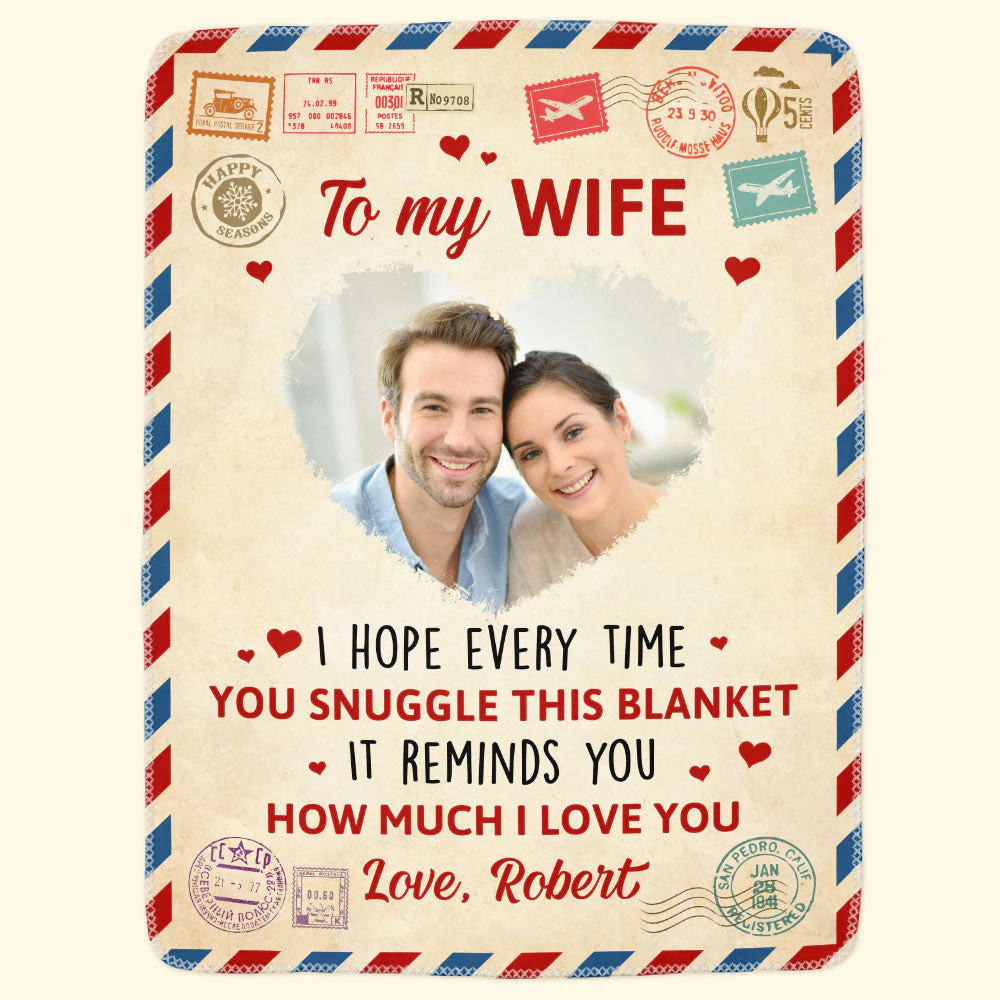 I Love You - Personalized Photo Blanket - Image 3