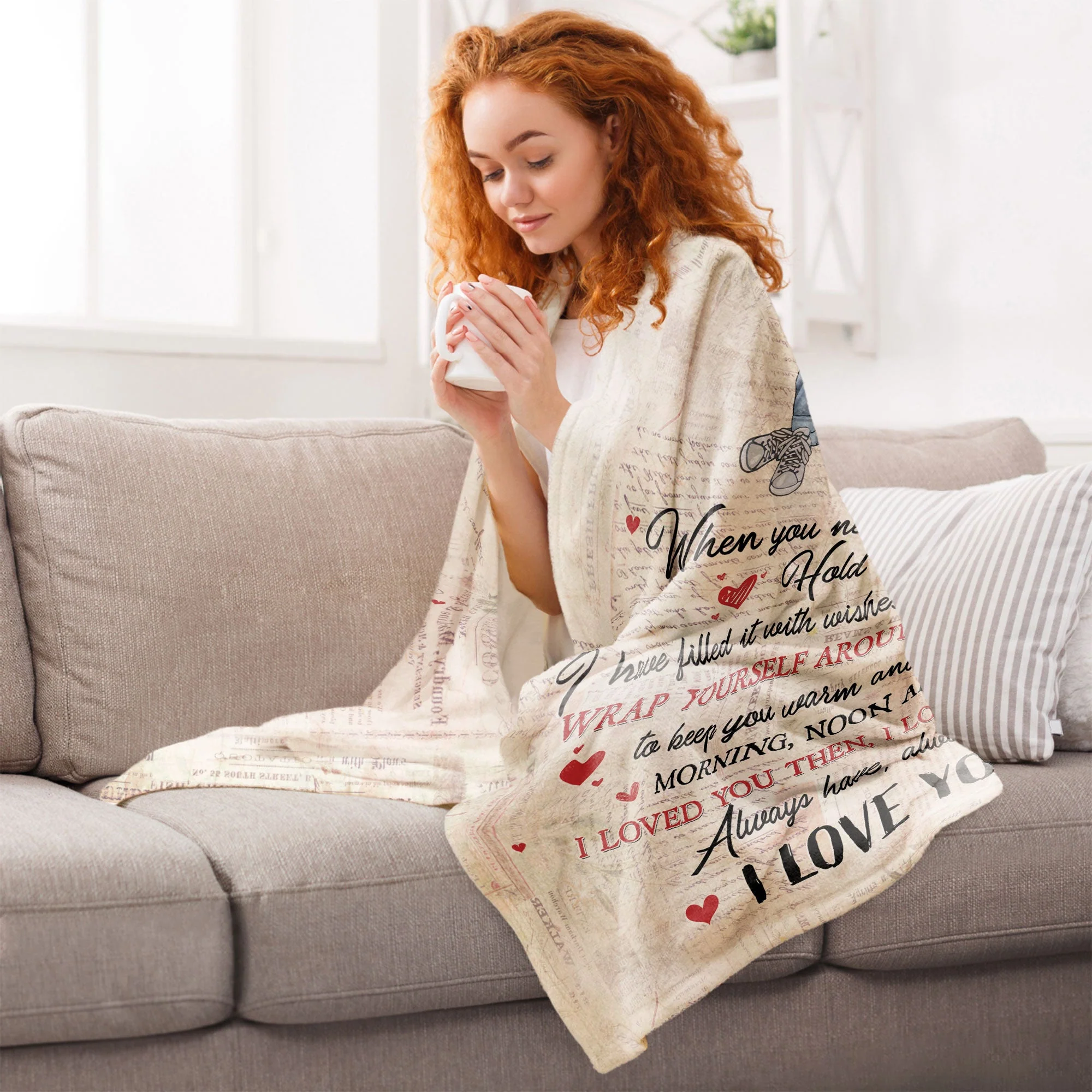 I Loved You Then, I Love You Still - Personalized Blanket - Image 6