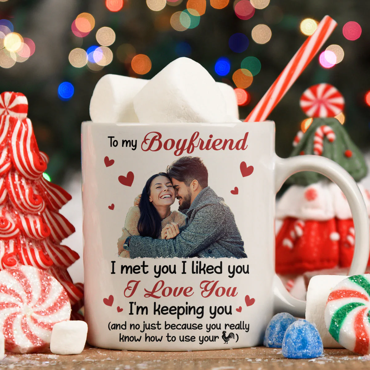 I Met You, I Liked You, I Love You - Personalized Photo Mug - Image 2